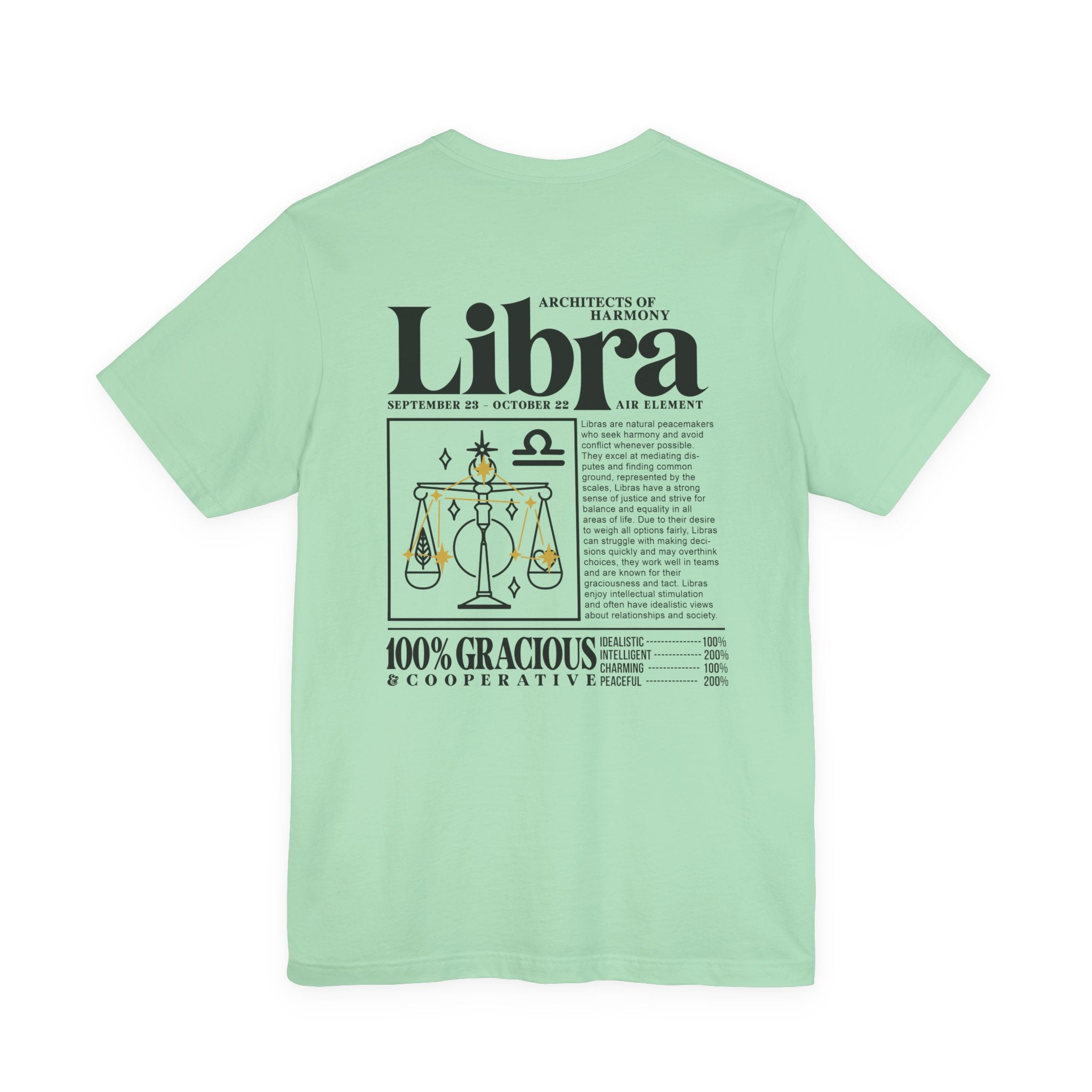 Libra Zodiac T-Shirt – Architects of Harmony Air Element