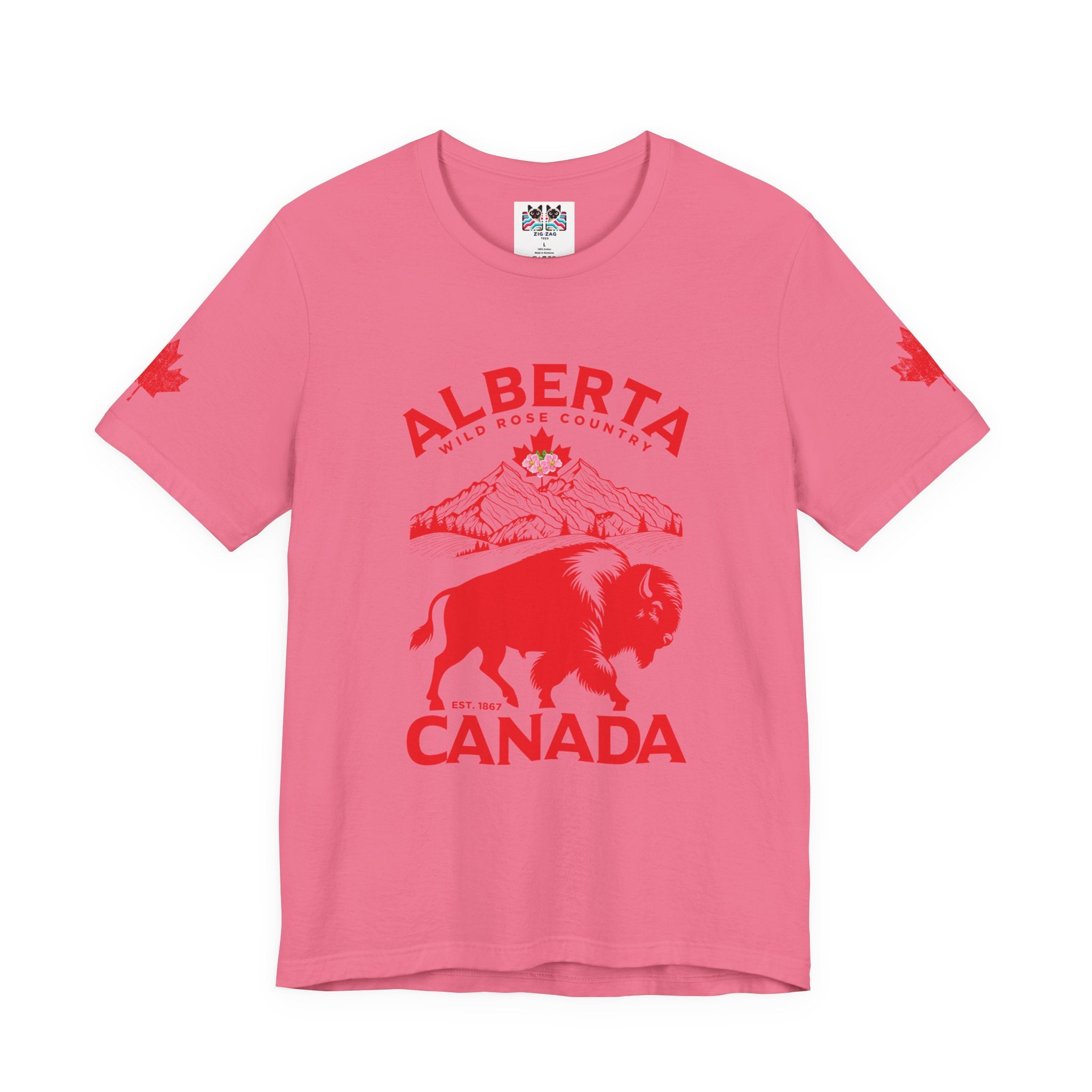 Alberta Wild Rose Country Bison T-Shirt