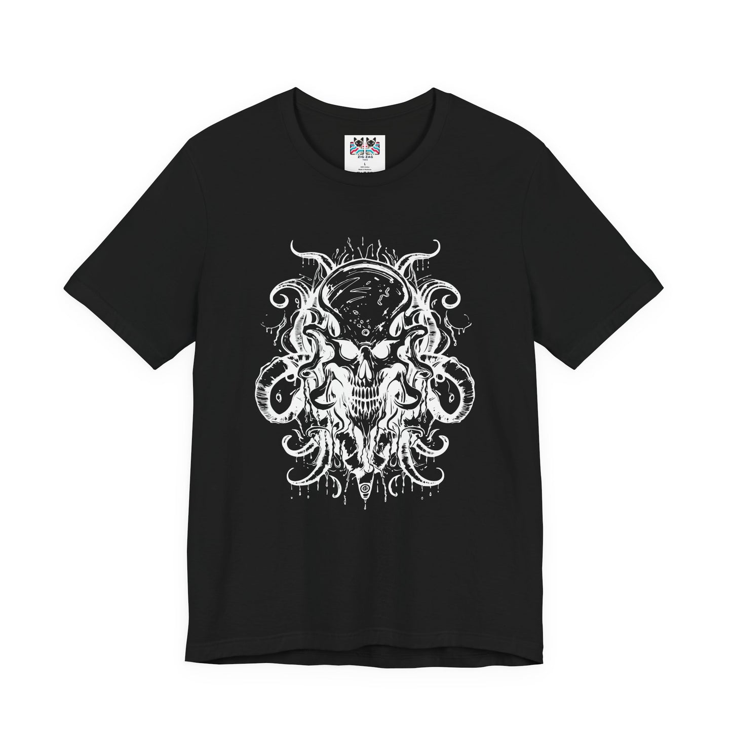 Occult All-Seeing Skull Ornamental Horror T-Shirt