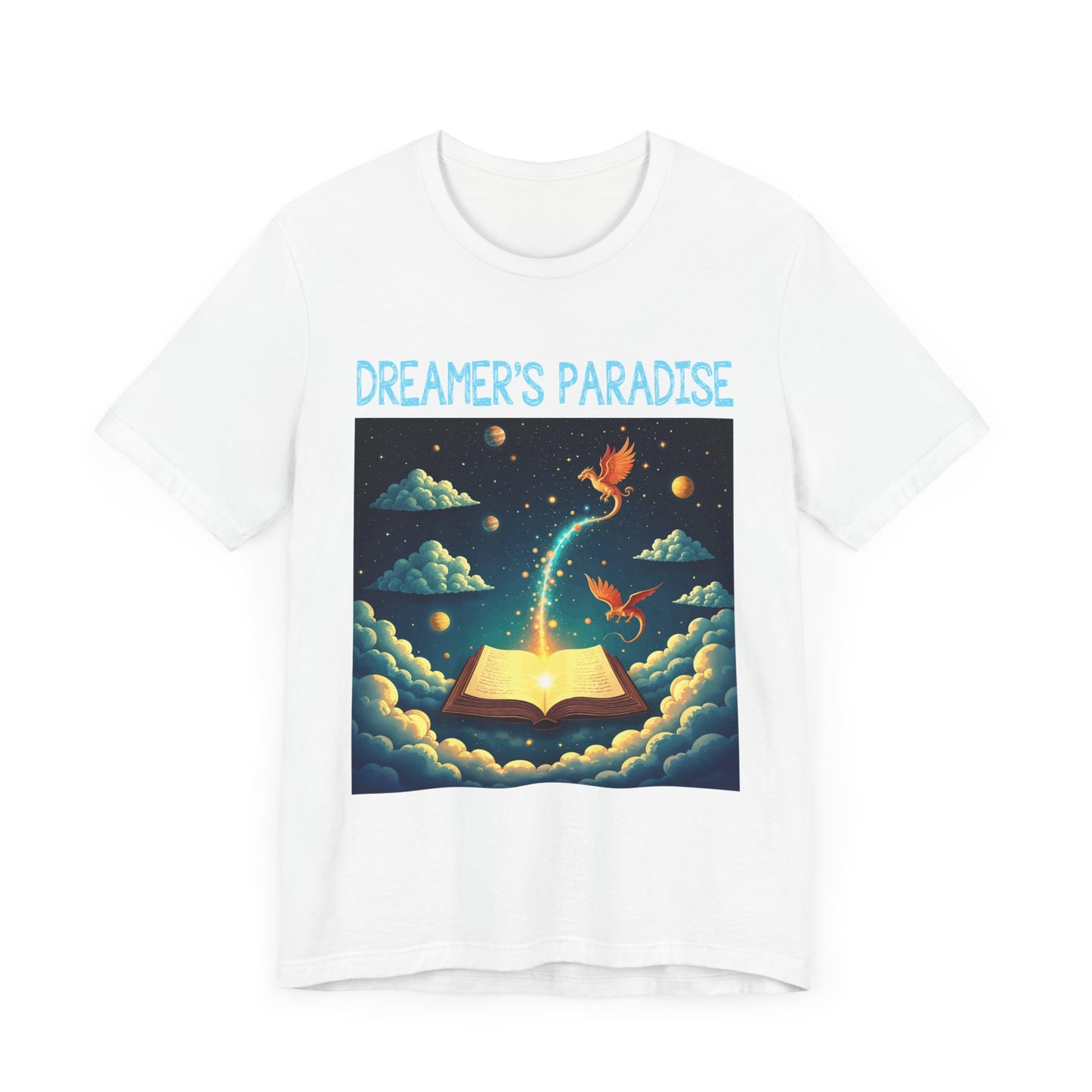 Dreamers Paradise | Fantasy Dragons & Magic Book T-Shirt