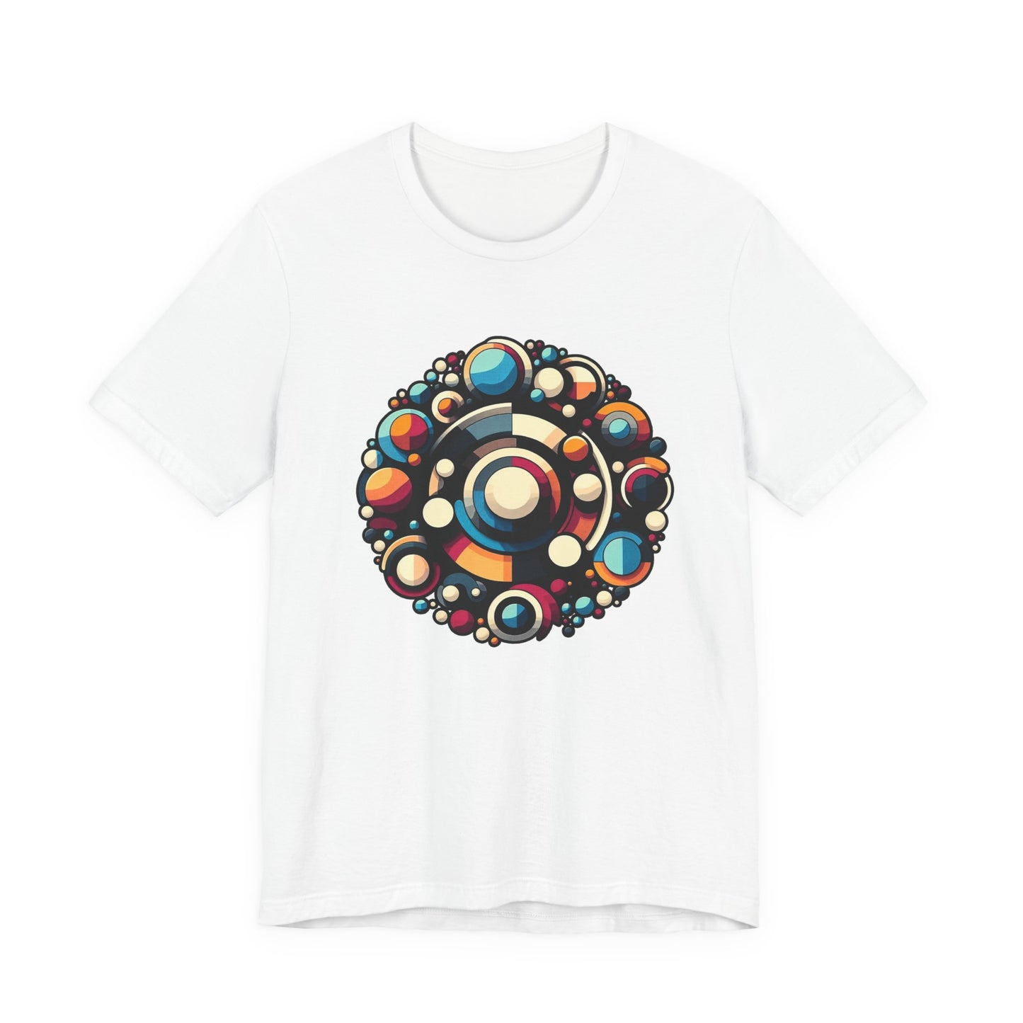 Circular Harmony – Colorful Circles Pattern Graphic T-Shirt