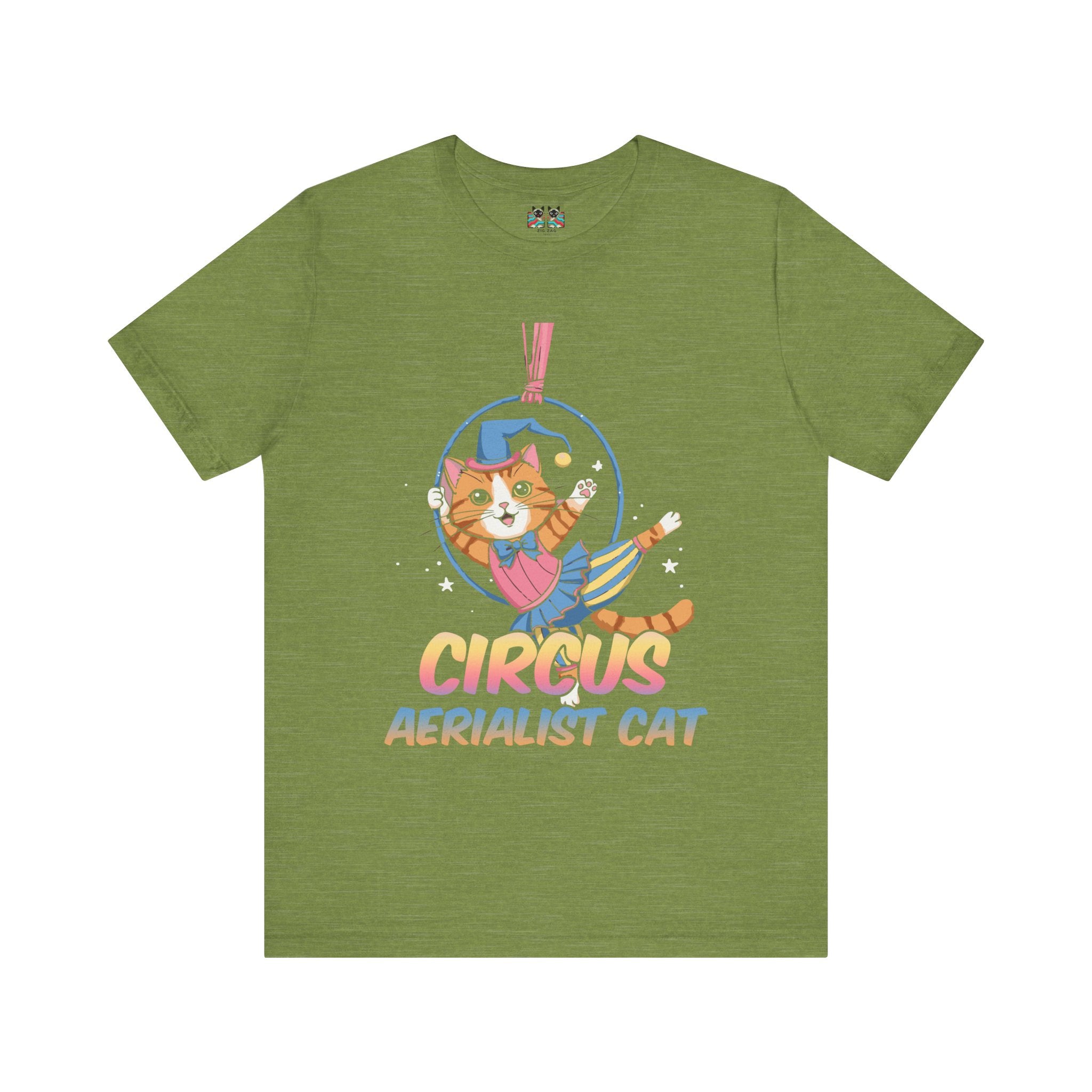 Circus Aerialist Cat - Cute and Funny Performer T-Shirt