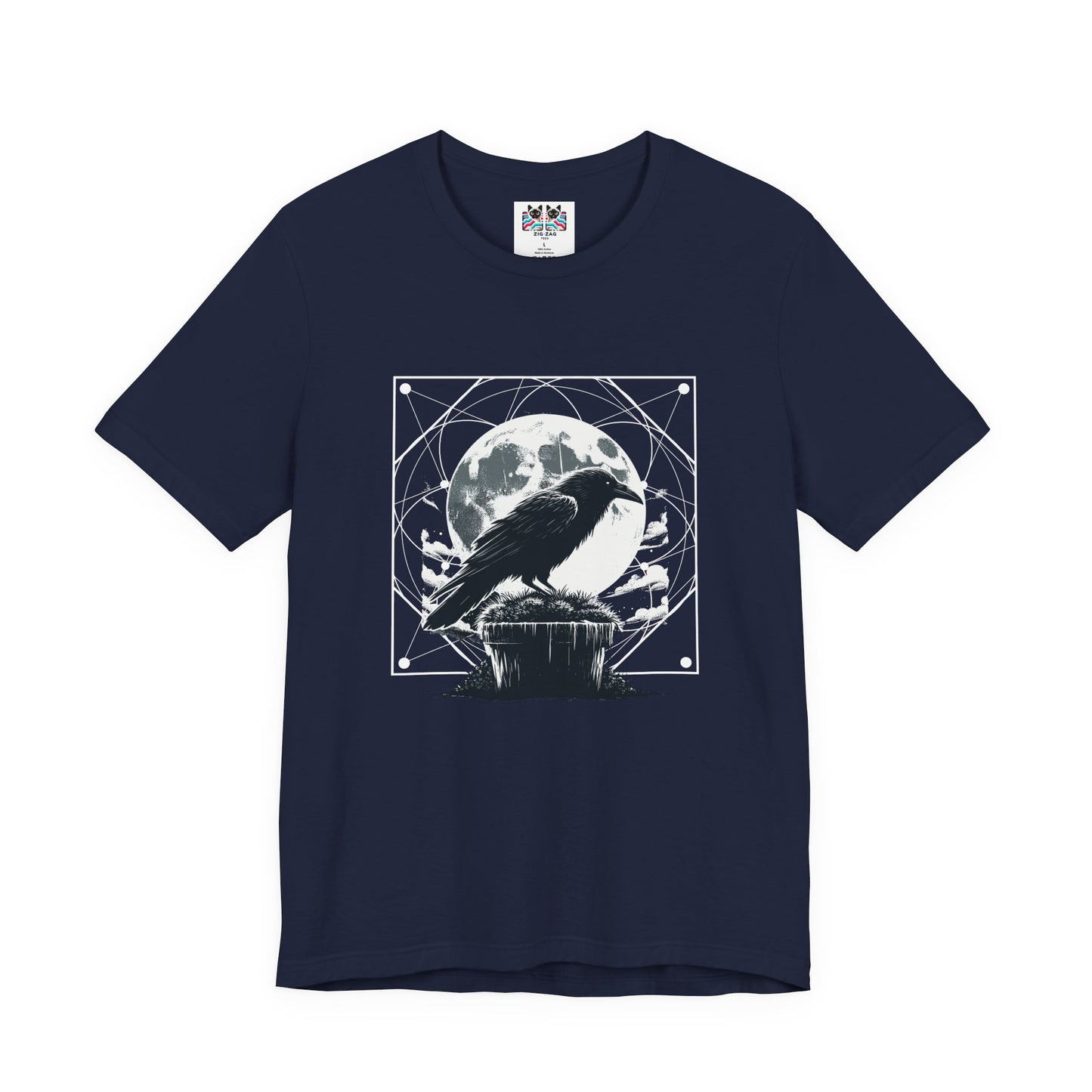 Moonlit Crow Purple Night T-Shirt