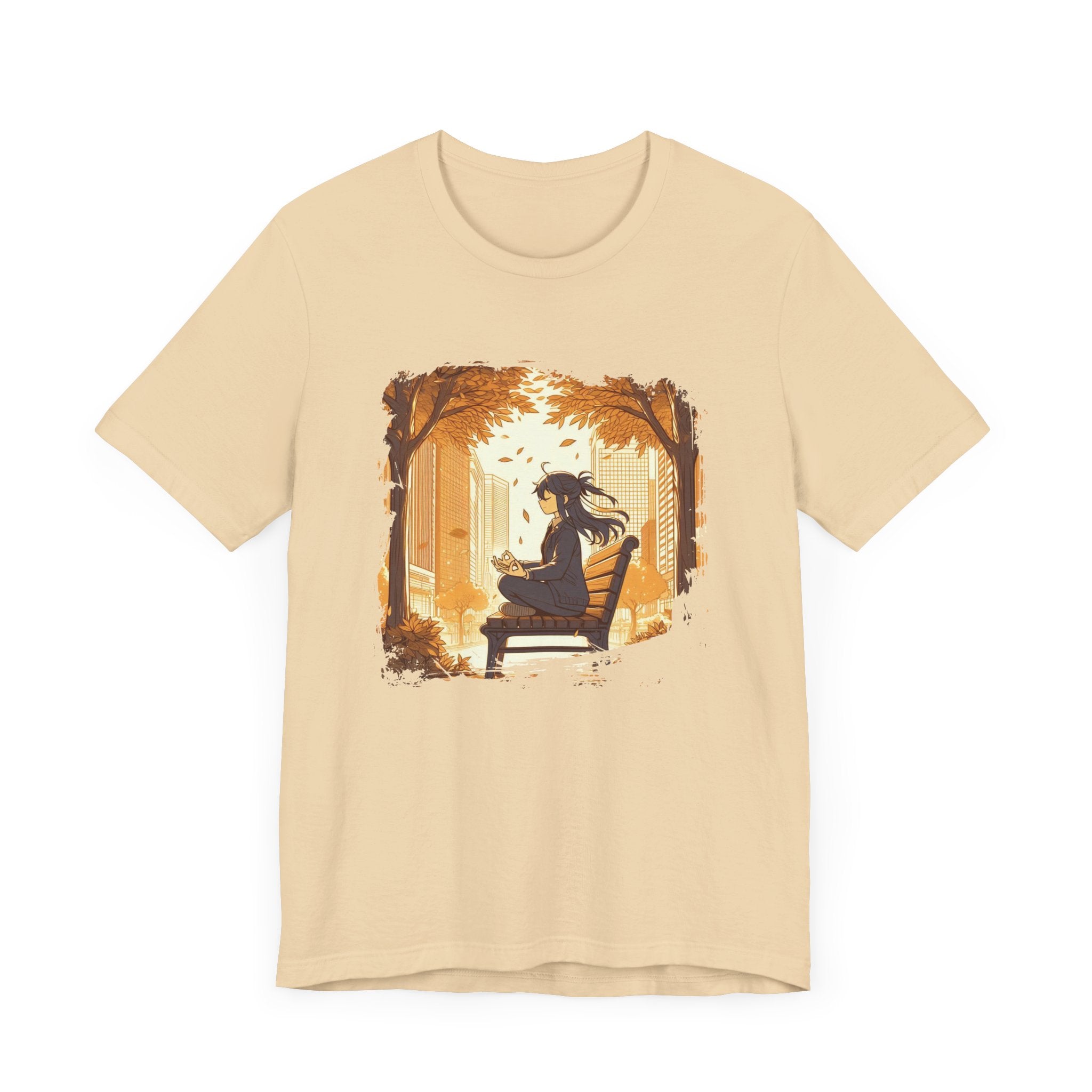 Urban Nature Meditating Girl Peace in the City T-Shirt