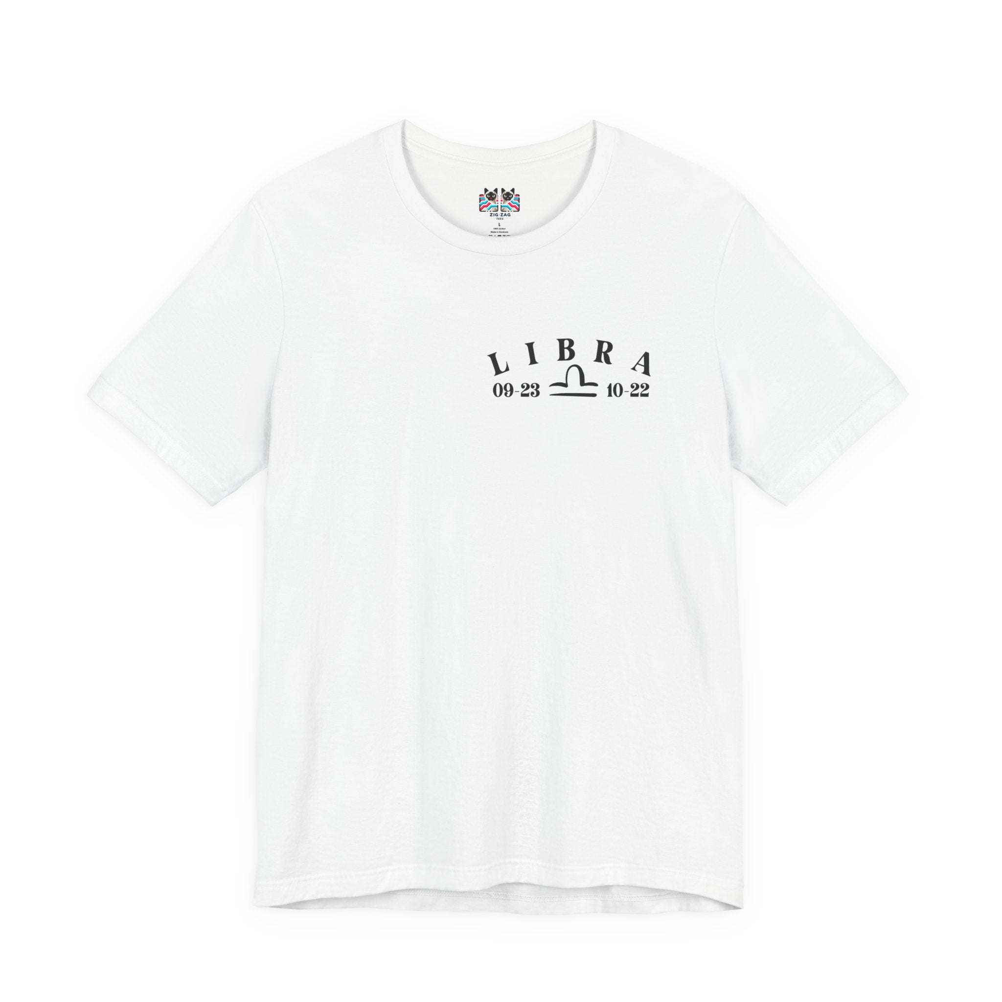 Libra Constellation & Floral Zodiac T-Shirt – September 23 to October 22