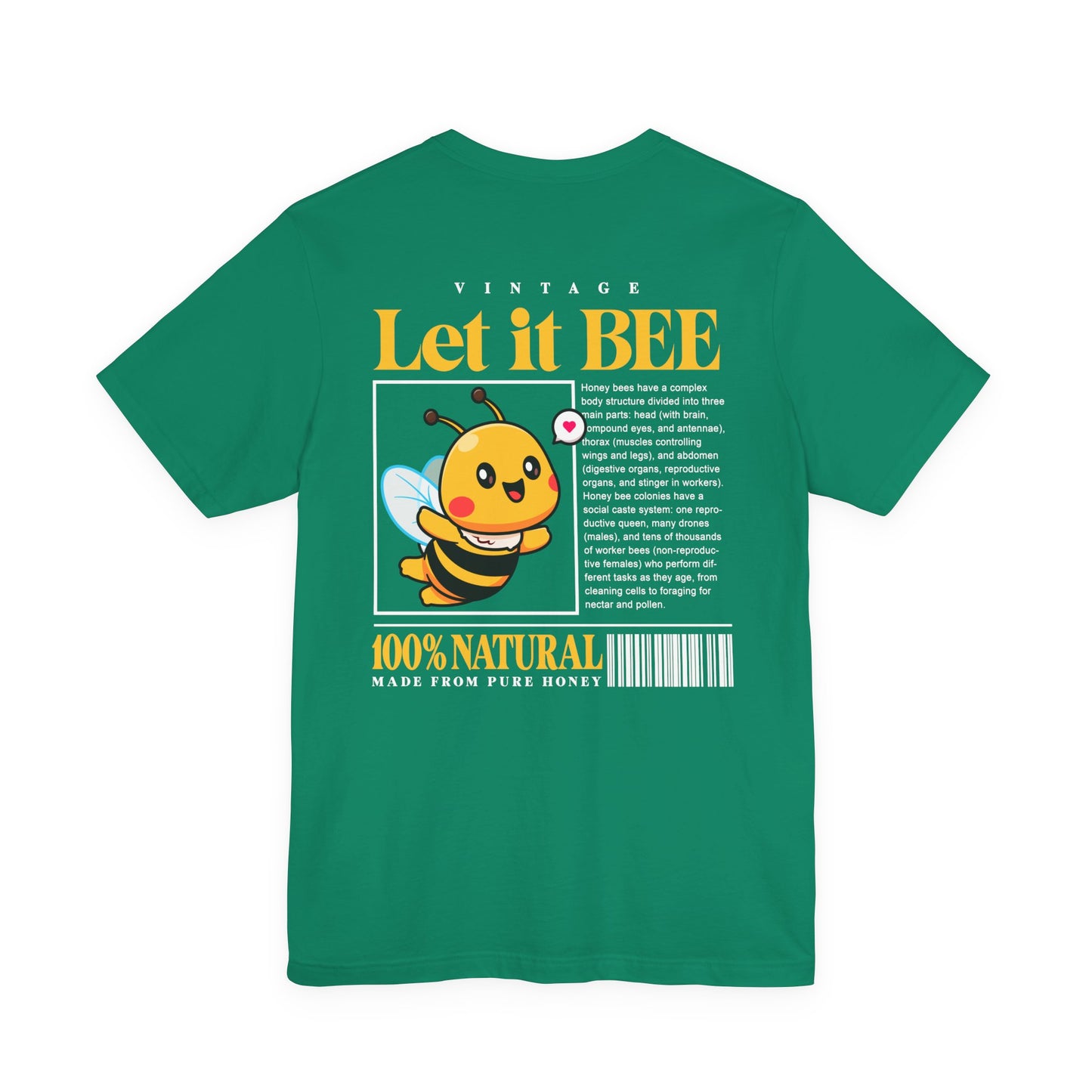Let It Bee Happy Flying Bee T-Shirt