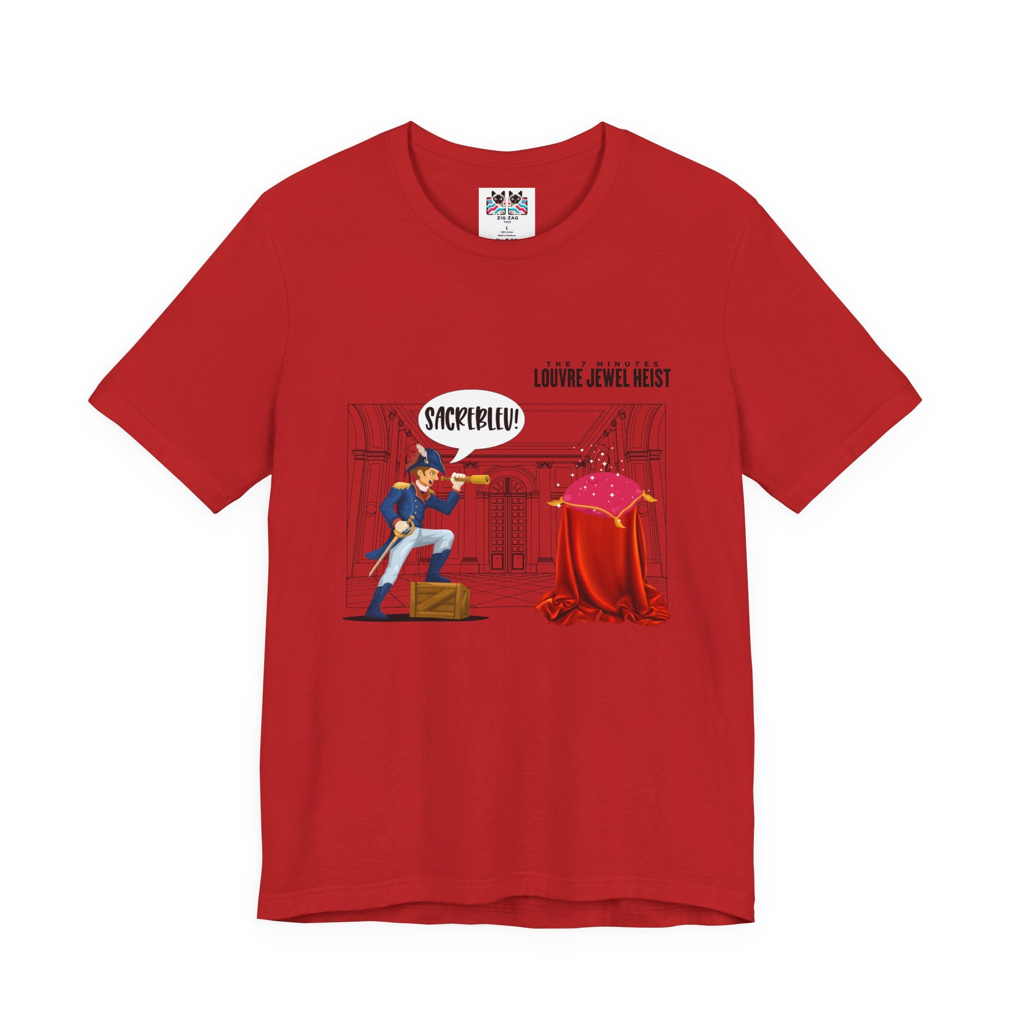 The 7 Minutes Louvre Jewel Heist – Sacrebleu! Paris Museum Caper T-Shirt