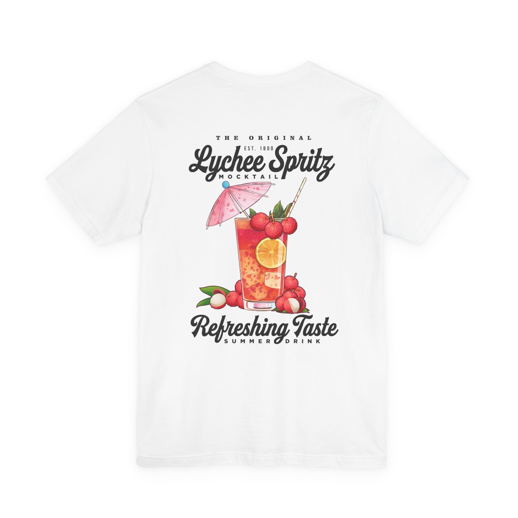 Lychee Spritz Mocktail T-Shirt – Featuring Refreshing Summer Drink Graphic