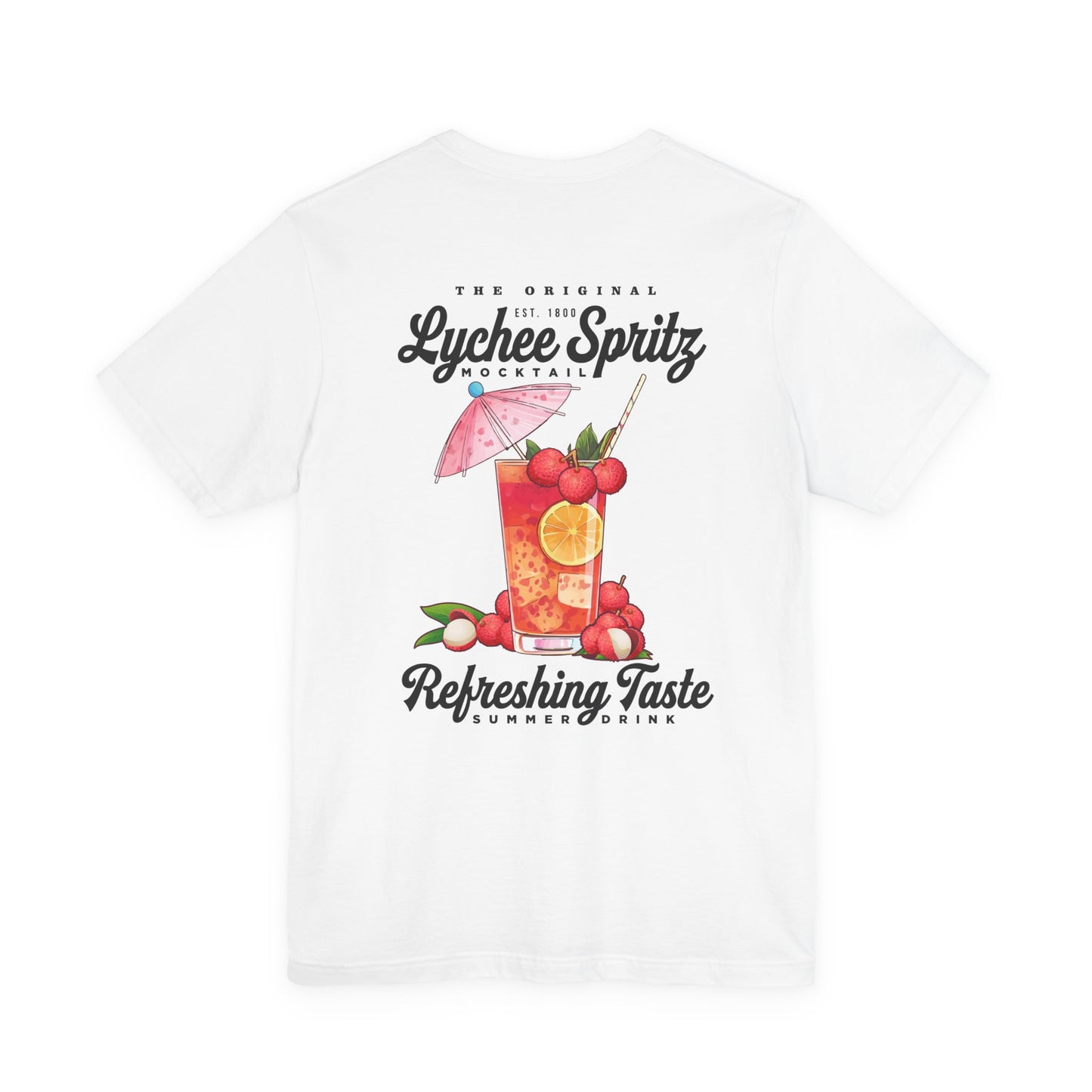 Lychee Spritz Mocktail T-Shirt – Featuring Refreshing Summer Drink Graphic