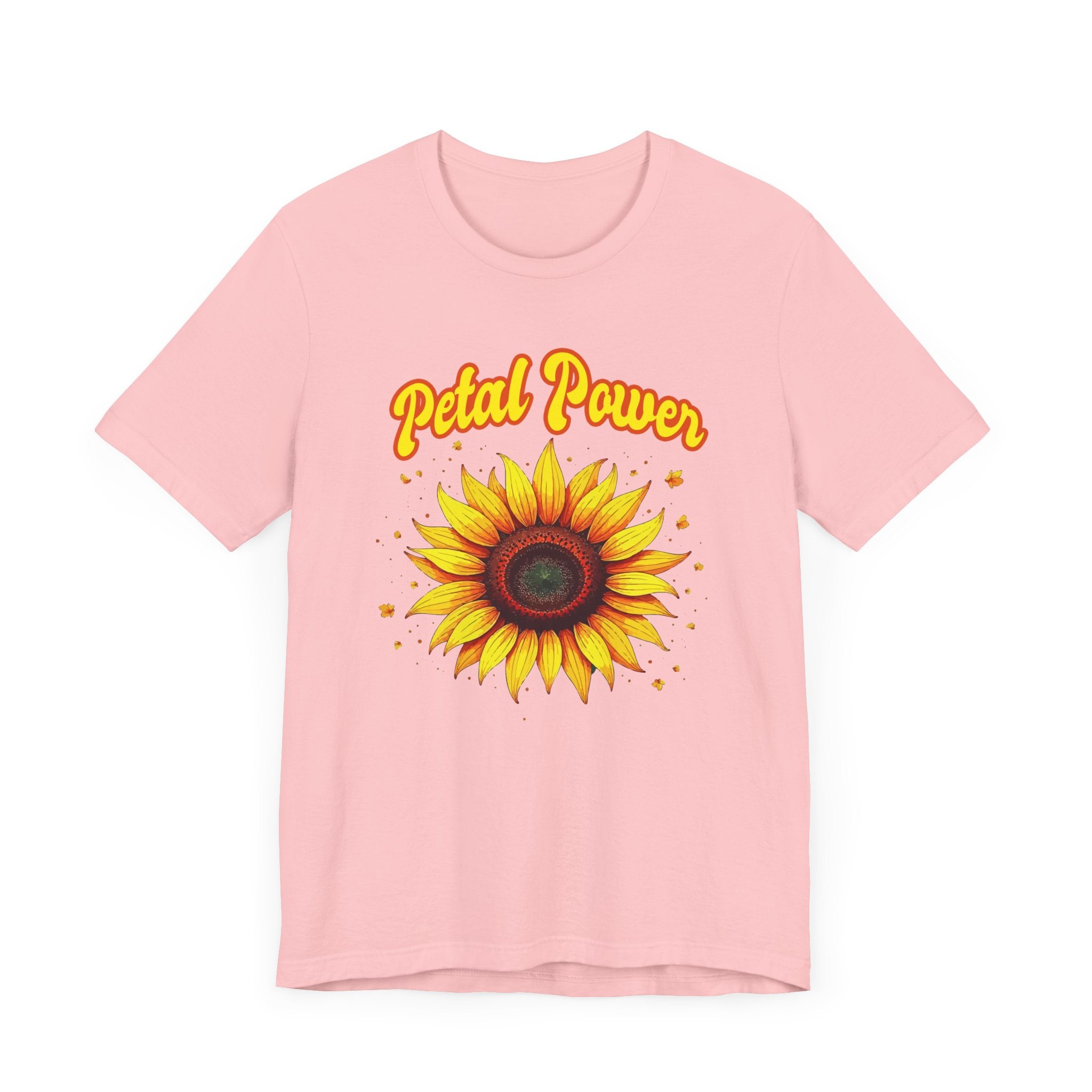 Petal Power Tee, Floral Mood Shirt, Garden Girl Top, Spring Energy Graphic, Nature Strength Gift Tee
