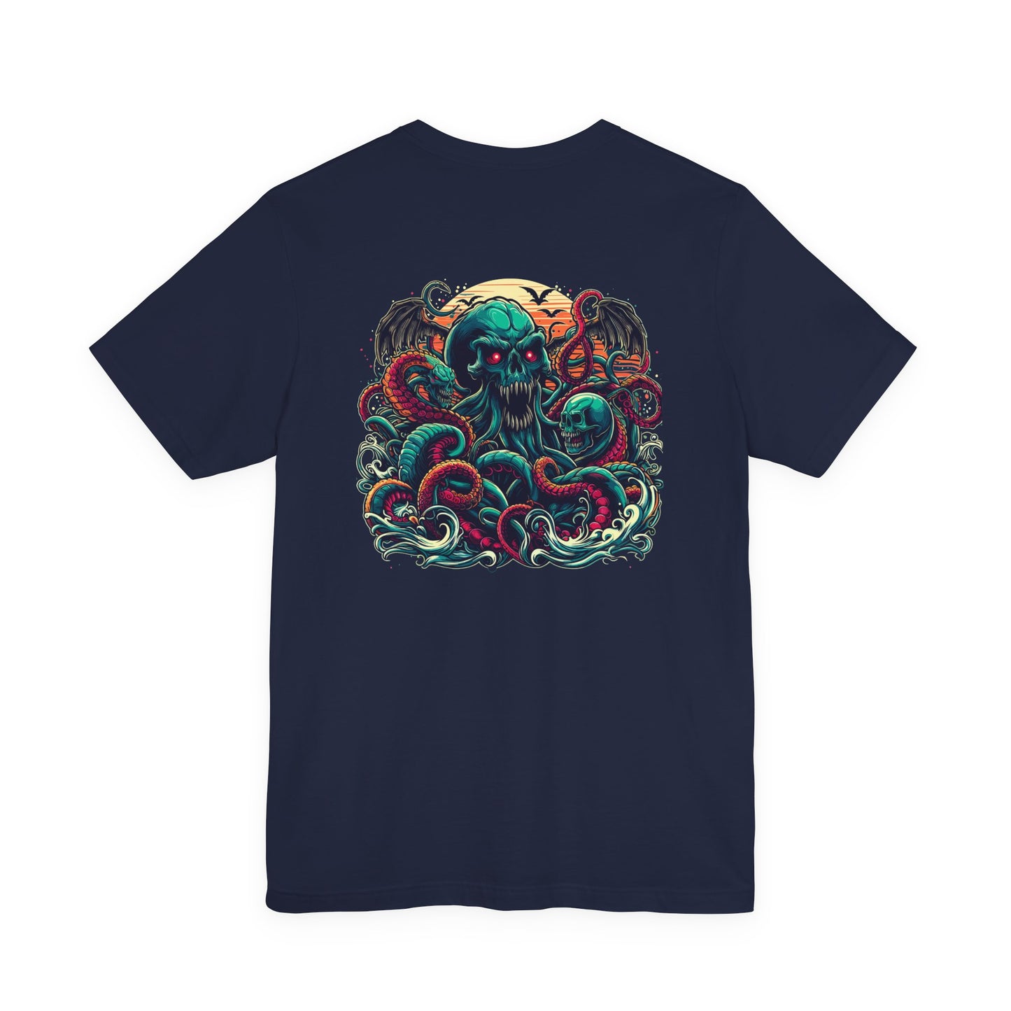 Cosmic Zombies vs Deep Sea Cthulhu Horror T-Shirt