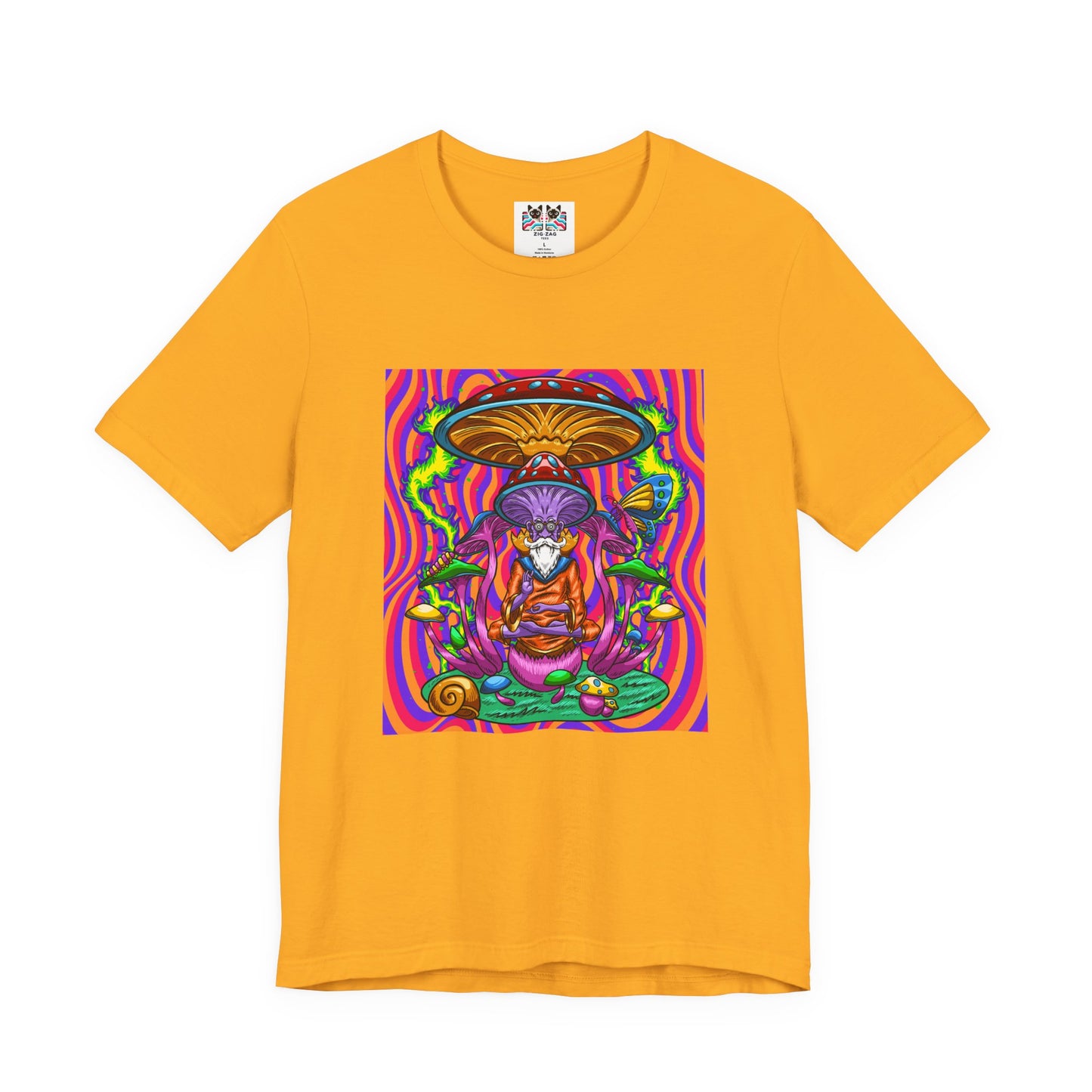 Psychedelic Mushroom Wizard Stay Wild & High T-Shirt