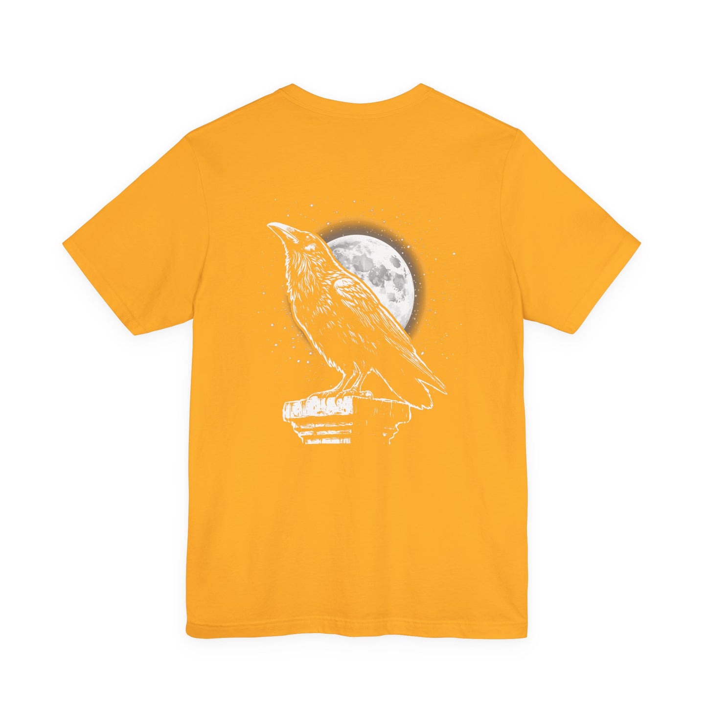 Moonlit Raven Tower Night Gothic T-Shirt