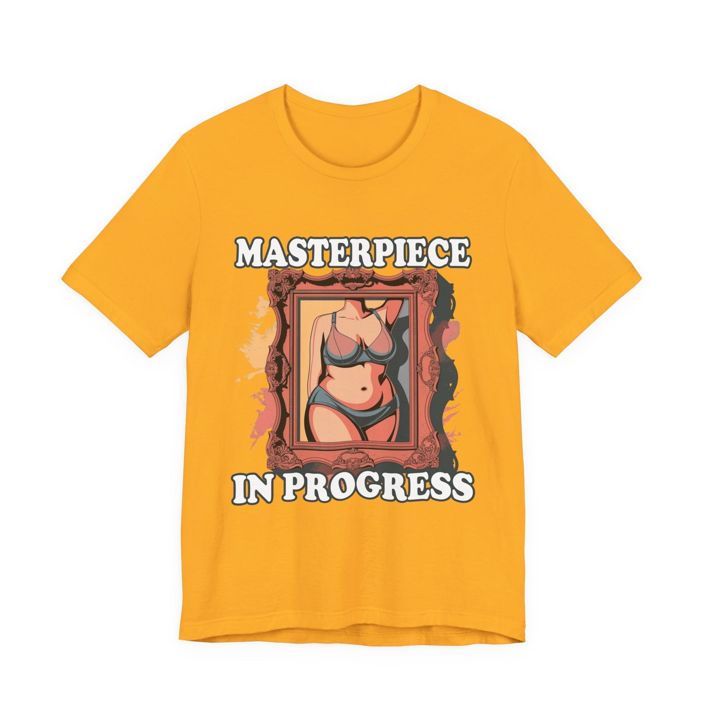 Masterpiece in Progress – Bodies Are Art in Photo Frame Body Positive Graphic T-Shirt