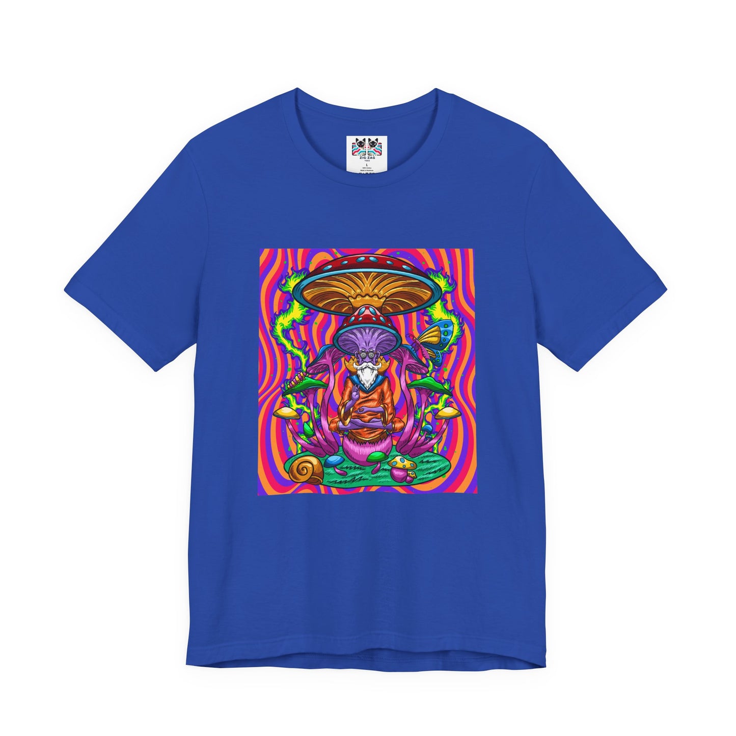 Psychedelic Mushroom Wizard Stay Wild & High T-Shirt