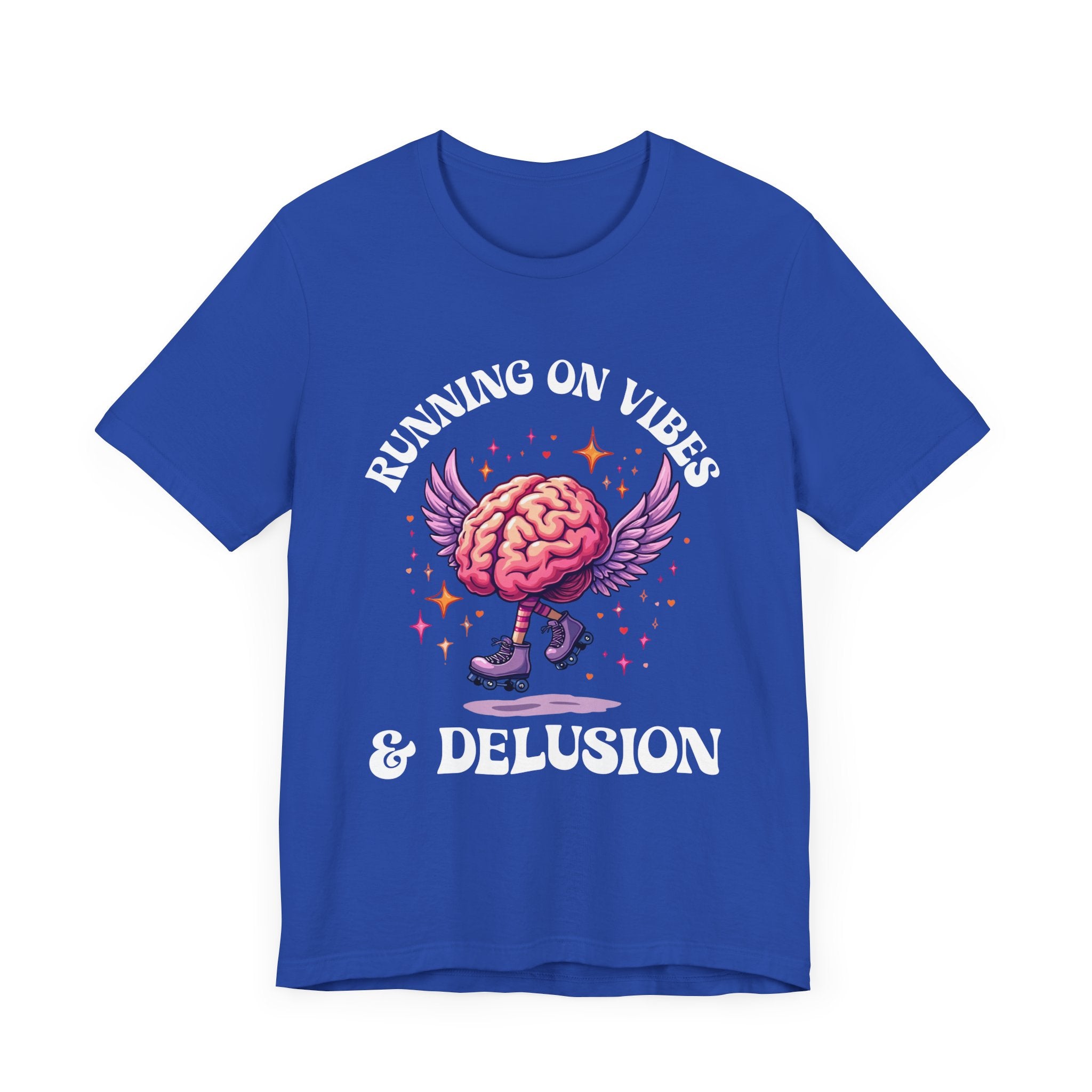 Running on Vibes and Delusion – Navigates the World with a mix of Optimism and Daydreams T-Shirt