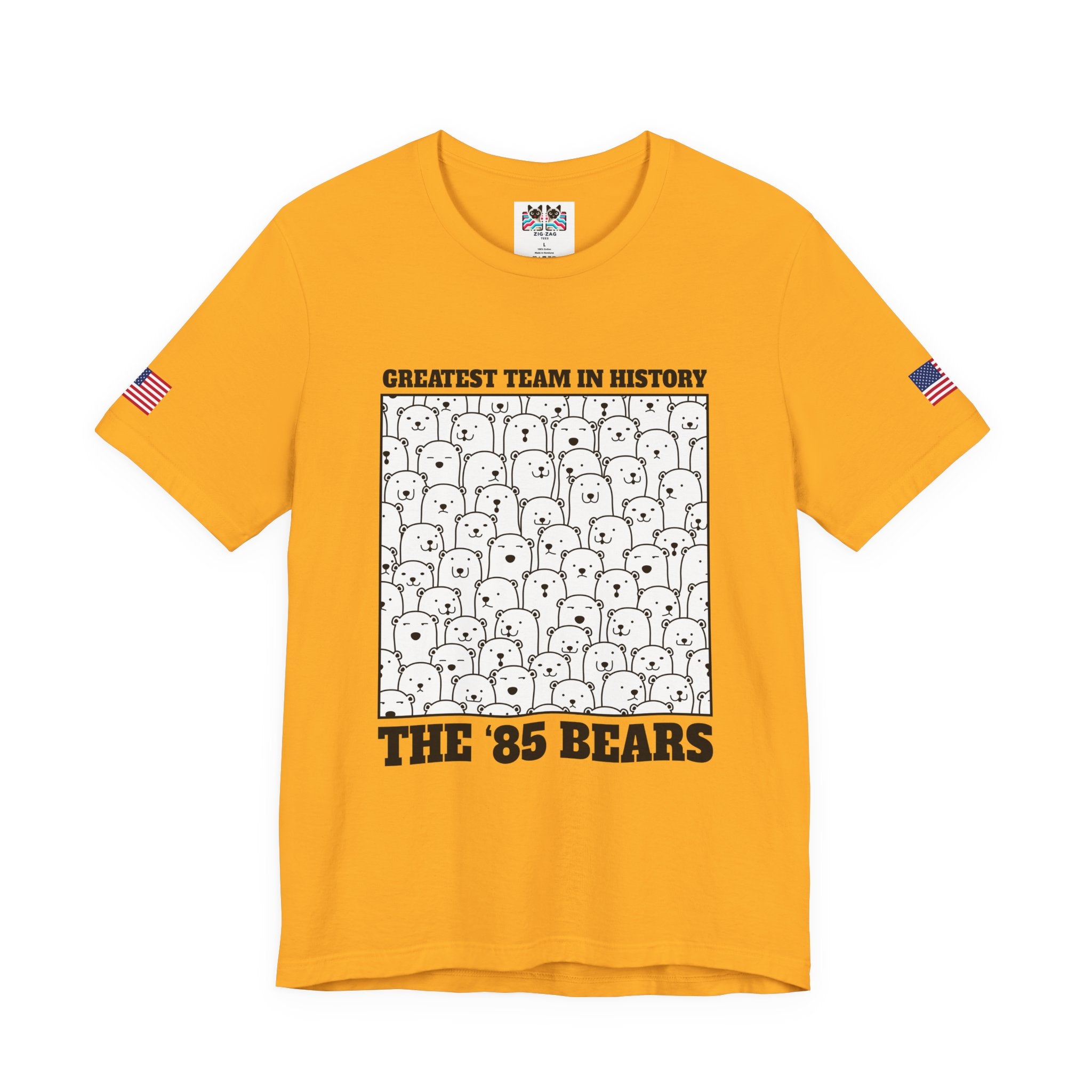 Greatest Team in History The 85 Bears T-Shirt - Chicago Bears Super Bowl XX Humor