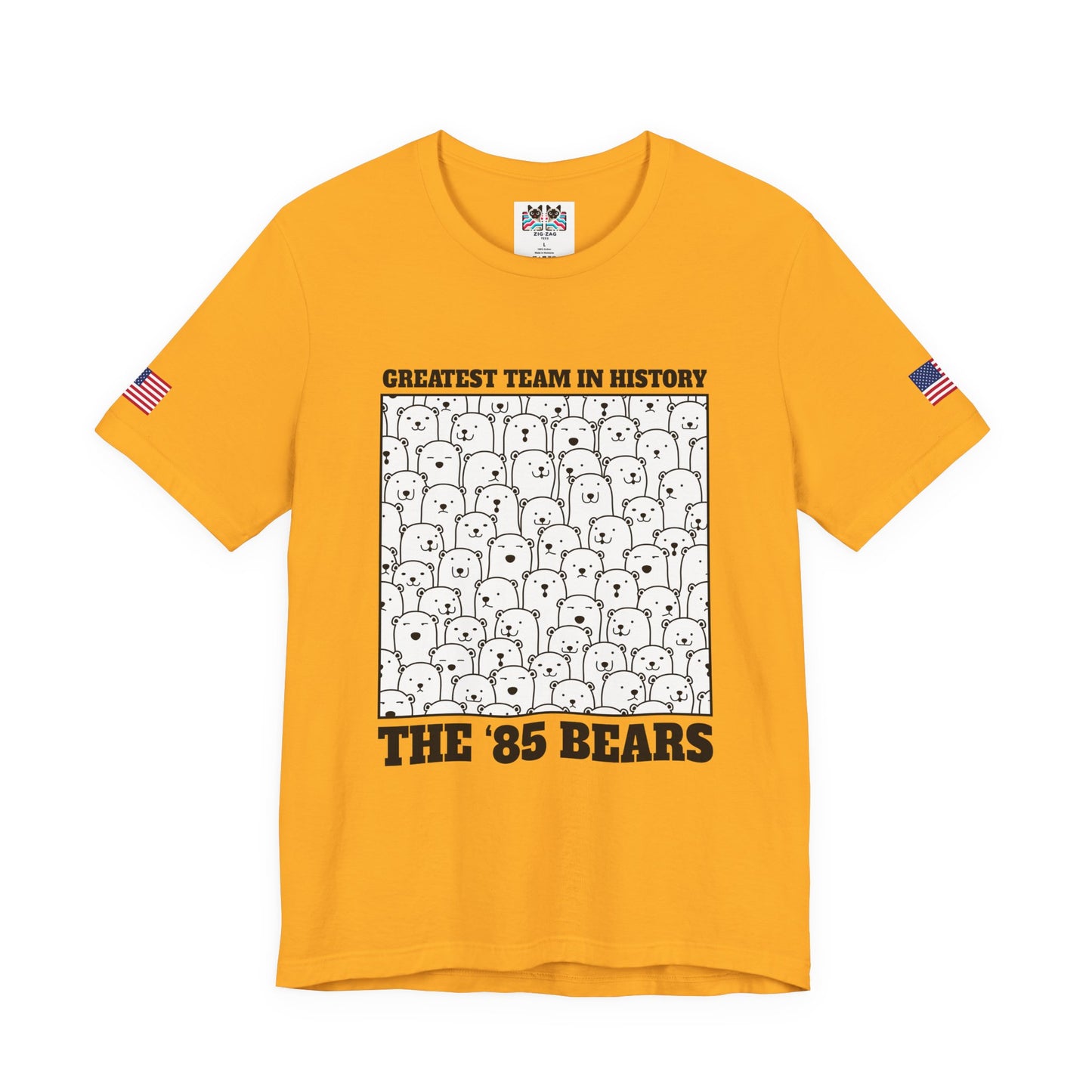 Greatest Team in History The 85 Bears T-Shirt - Chicago Bears Super Bowl XX Humor