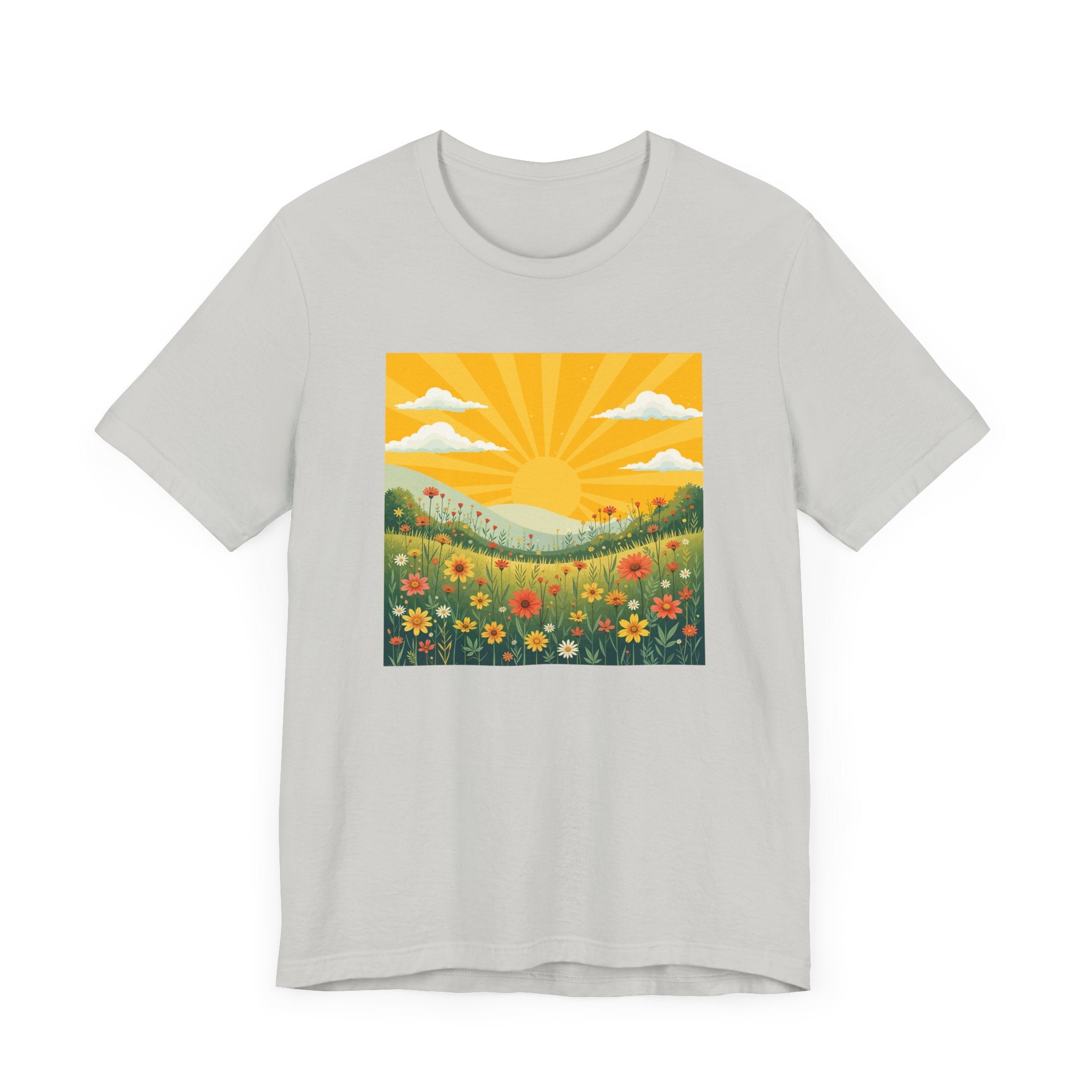 Spring in Full Bloom Tee, Seasonal Vibe Shirt, Floral Mood Top, Happy Growth Graphic Tee, Garden Lover Gift Shirt