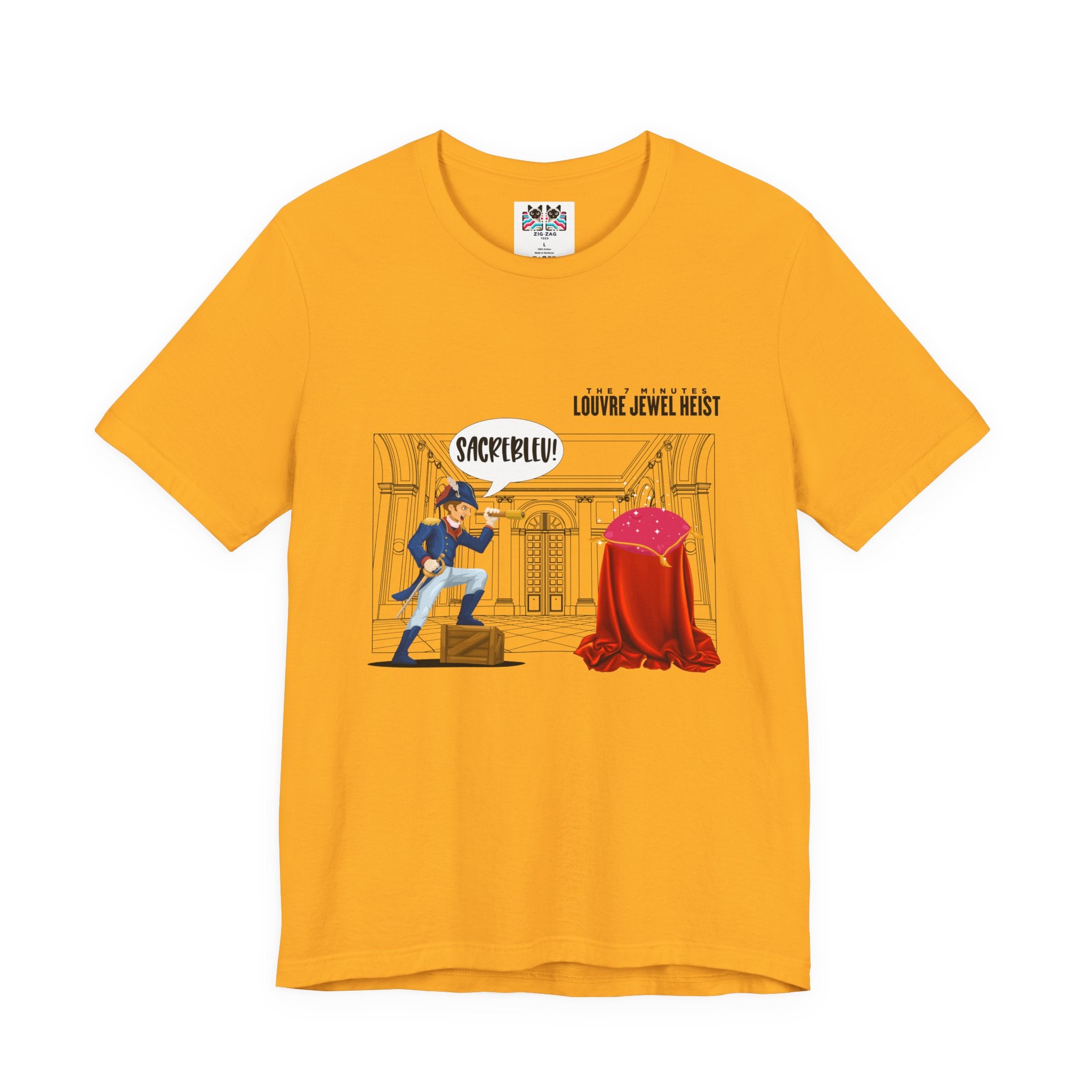 The 7 Minutes Louvre Jewel Heist – Sacrebleu! Paris Museum Caper T-Shirt