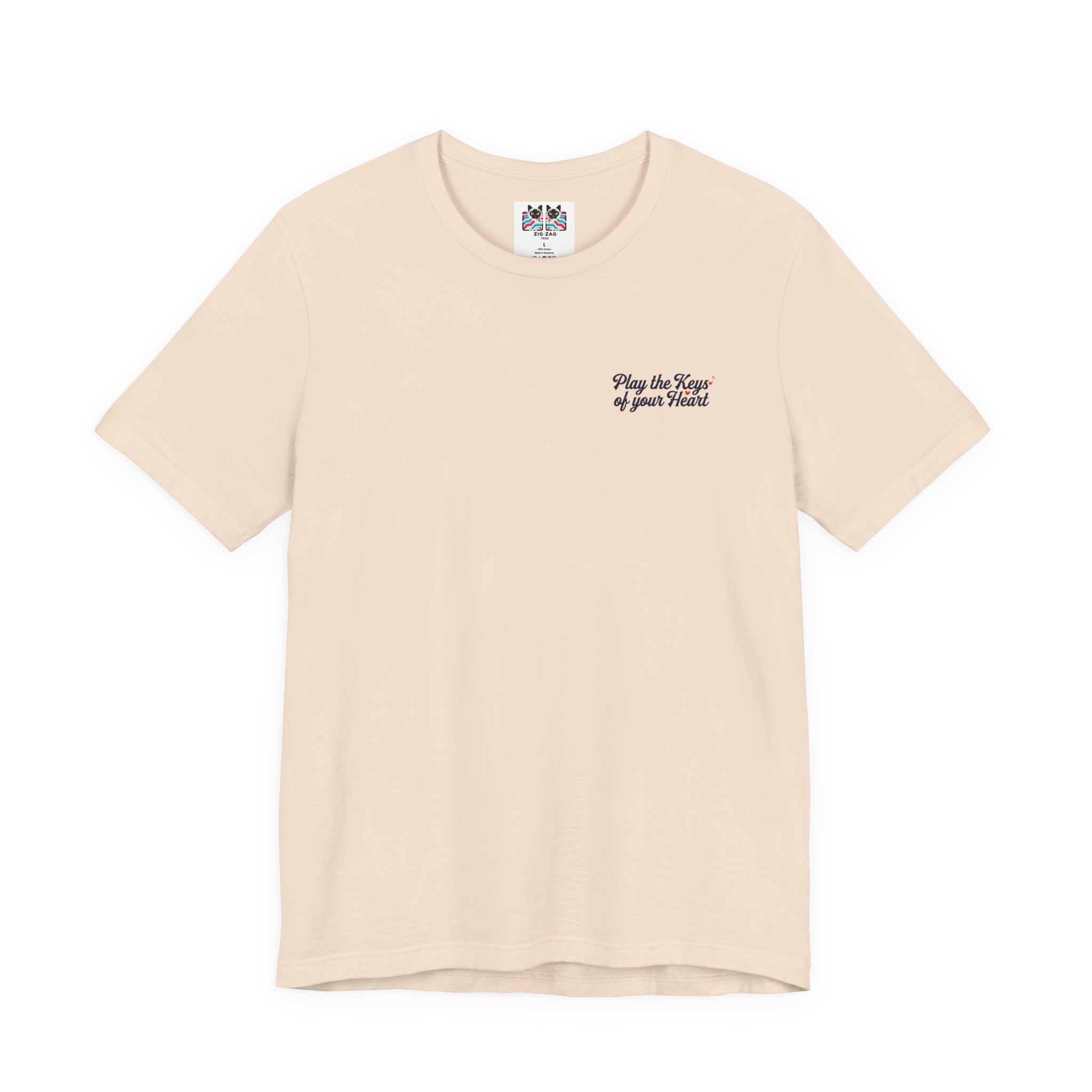 Grand Piano Keys of the Heart T-Shirt – Musician Artistic Graphic