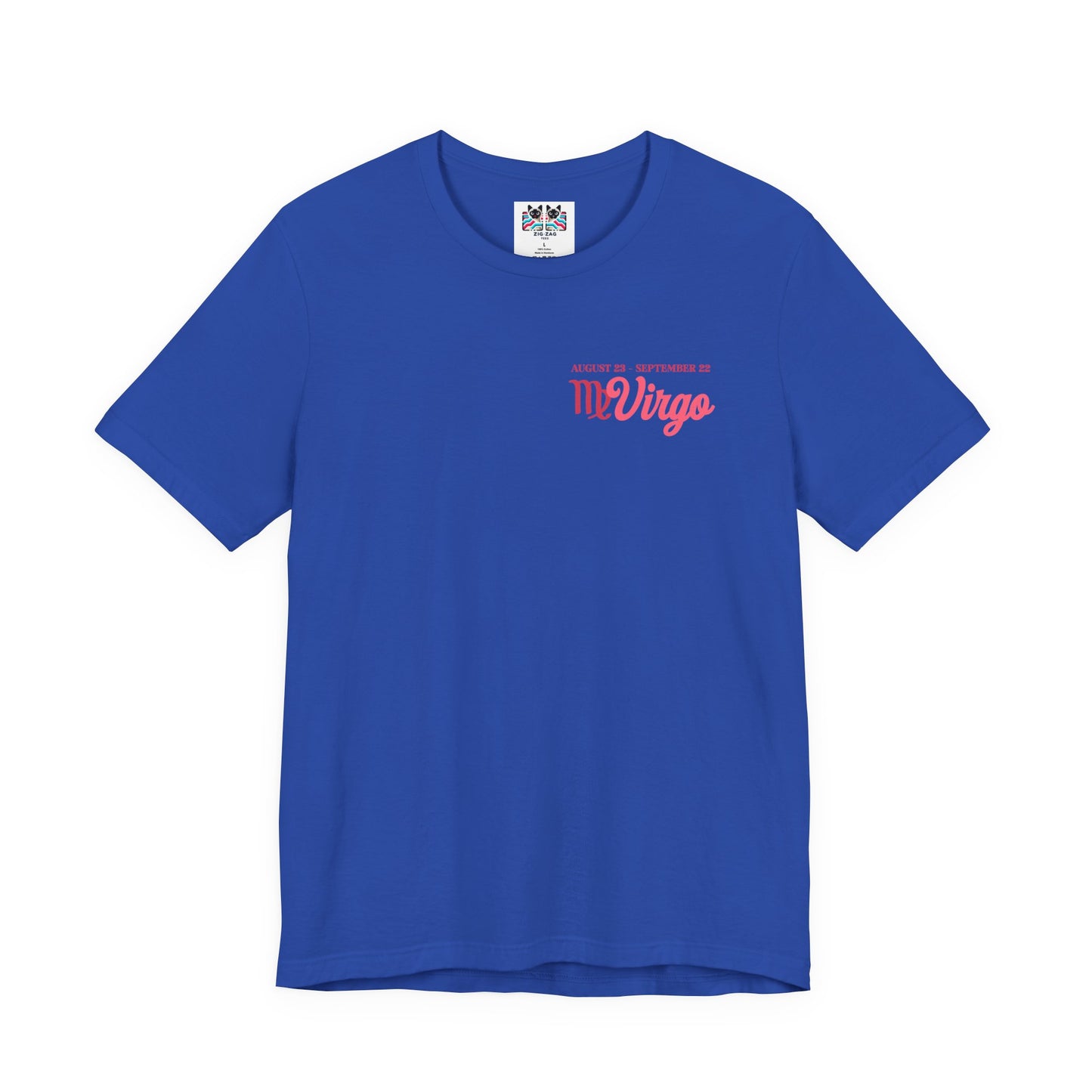 Virgo Zodiac Lady T-Shirt – Analytical Mind Caring Heart Astrological Wheel