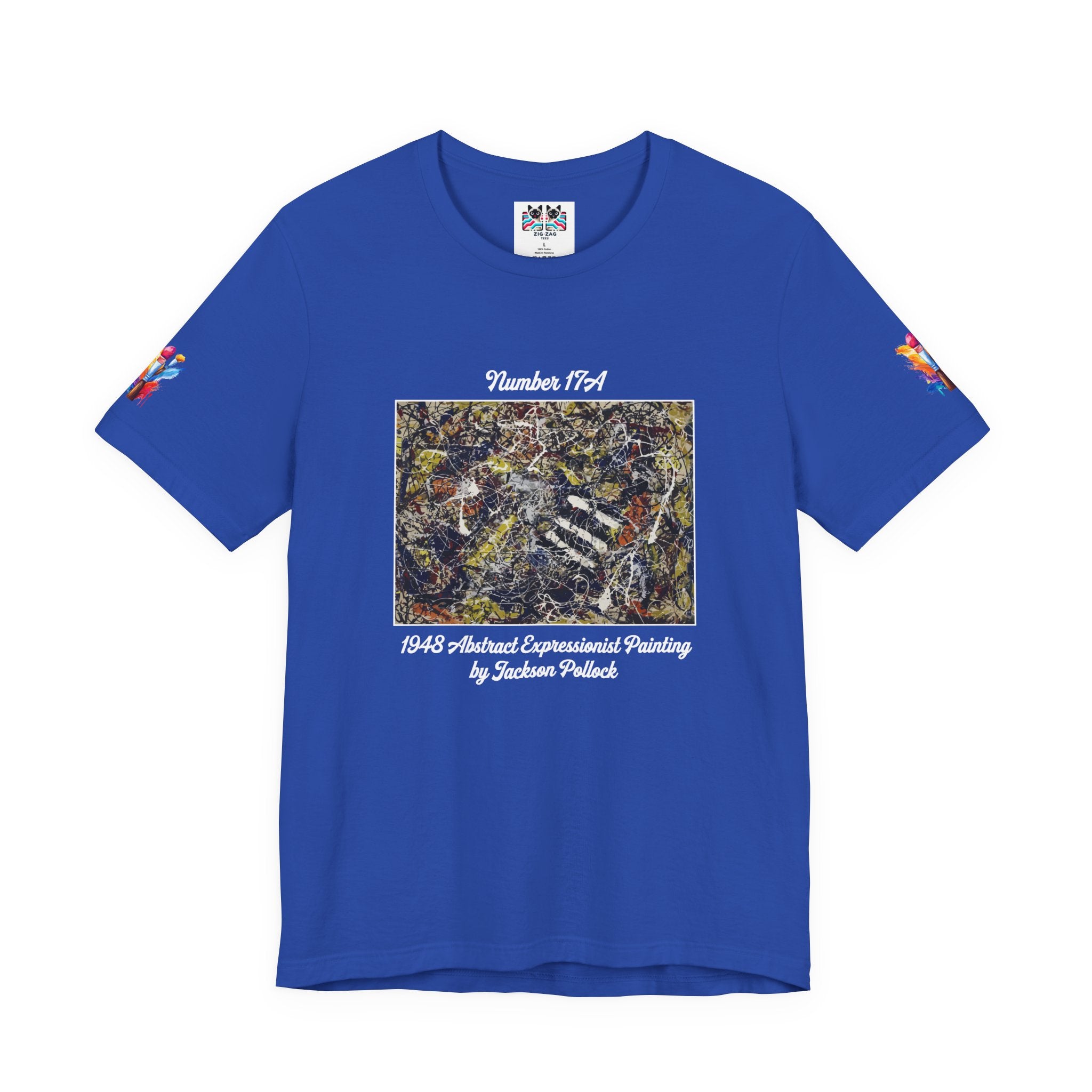 Jackson Pollock Number 17A T-Shirt – 1948 Abstract Expressionist Drip Painting Art Tee