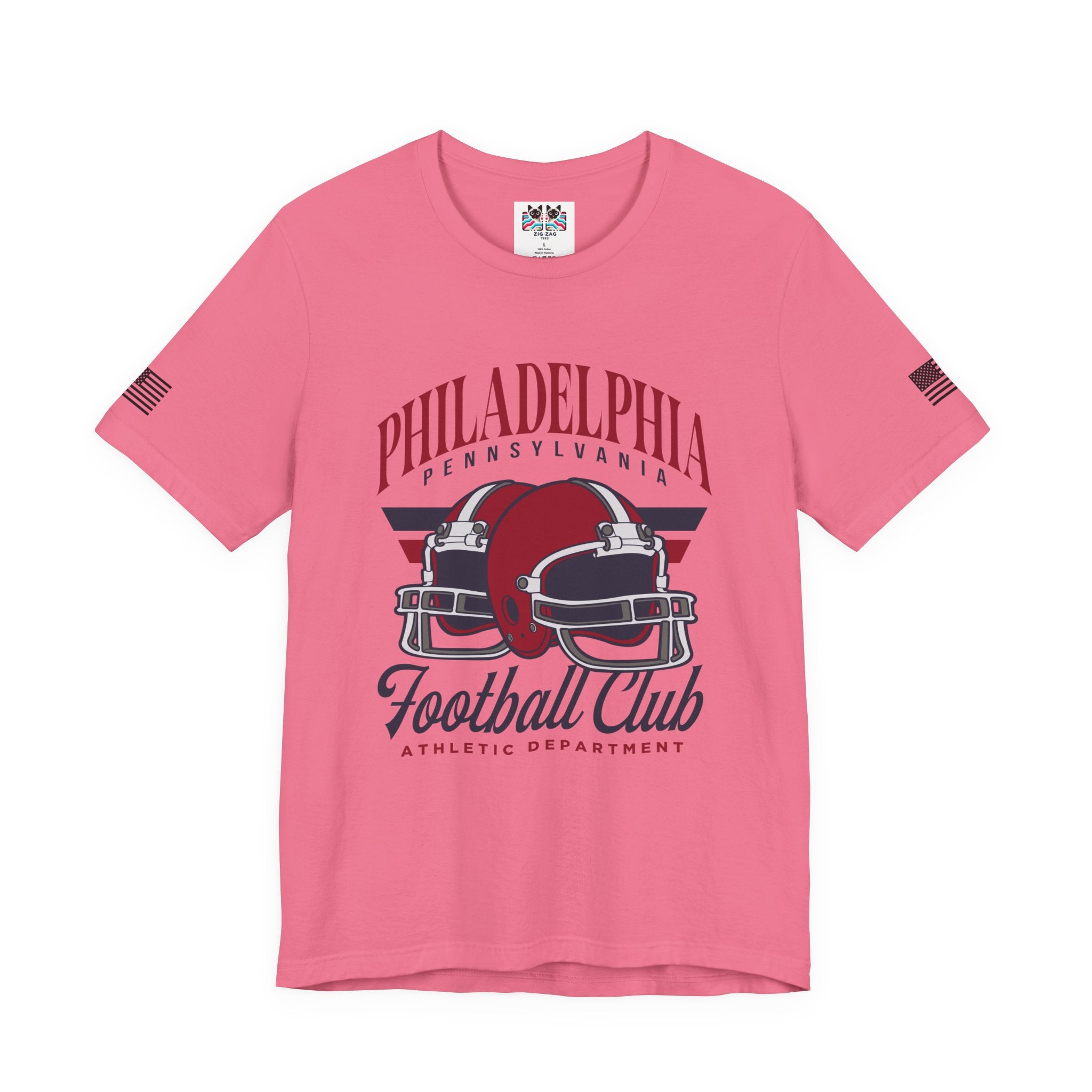 Philadelphia Pennsylvania Football Club T-Shirt – Athletic Department Dual Helmet Graphic Tee