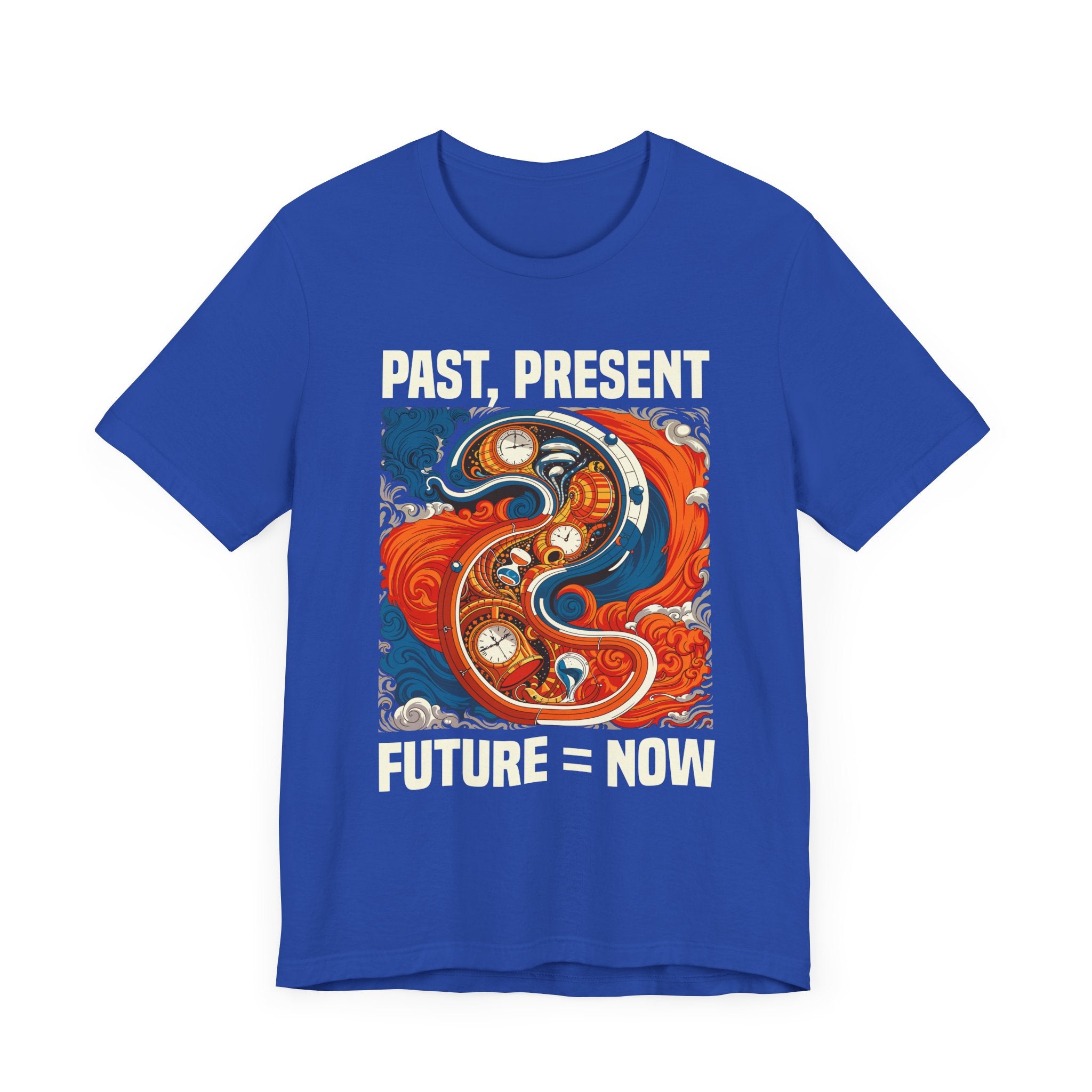 Past Present Future Equals Now Tee, Mindful Living Shirt, Time Awareness Graphic Tee, Wellness Thought Top, Zen Life Gift