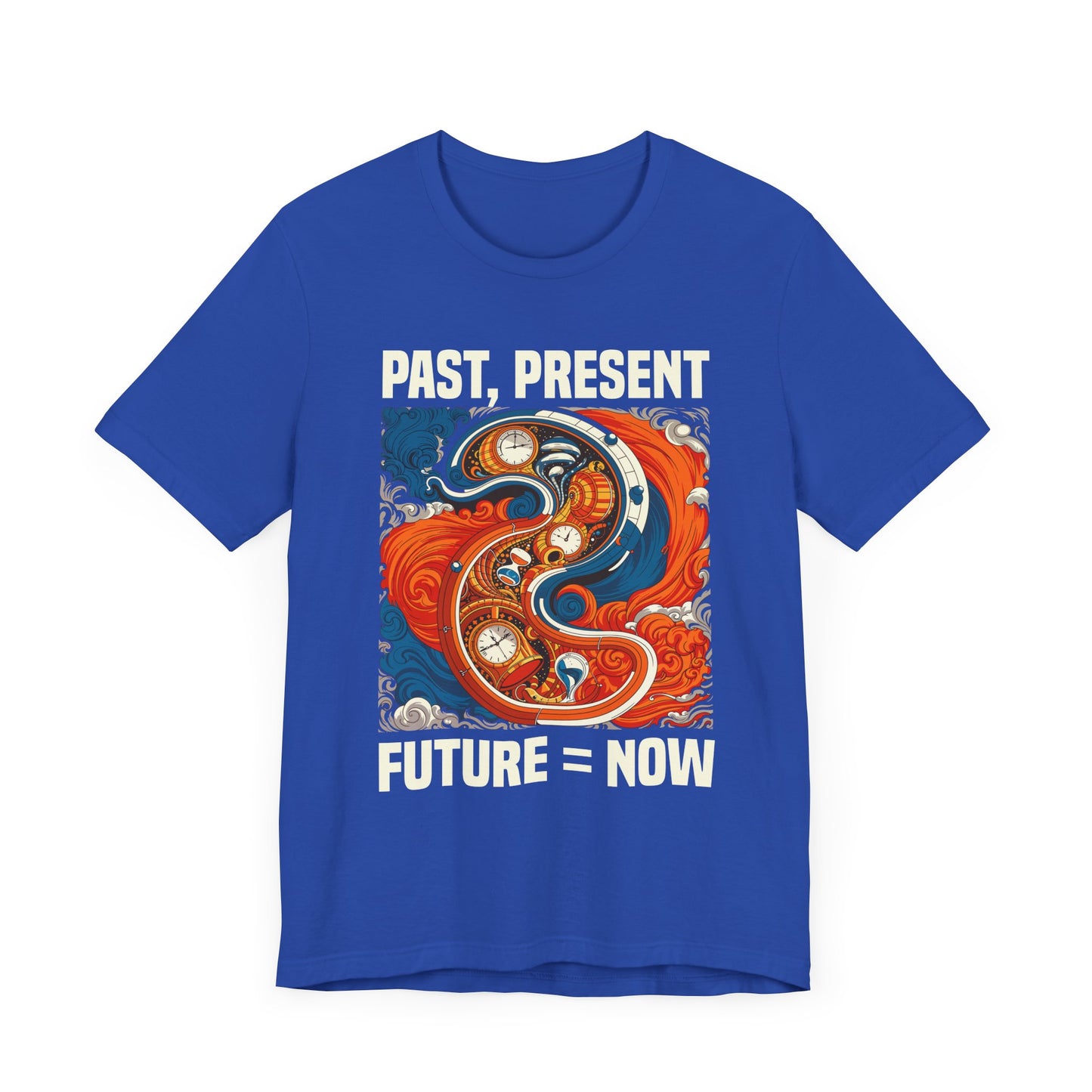 Past Present Future Equals Now Tee, Mindful Living Shirt, Time Awareness Graphic Tee, Wellness Thought Top, Zen Life Gift