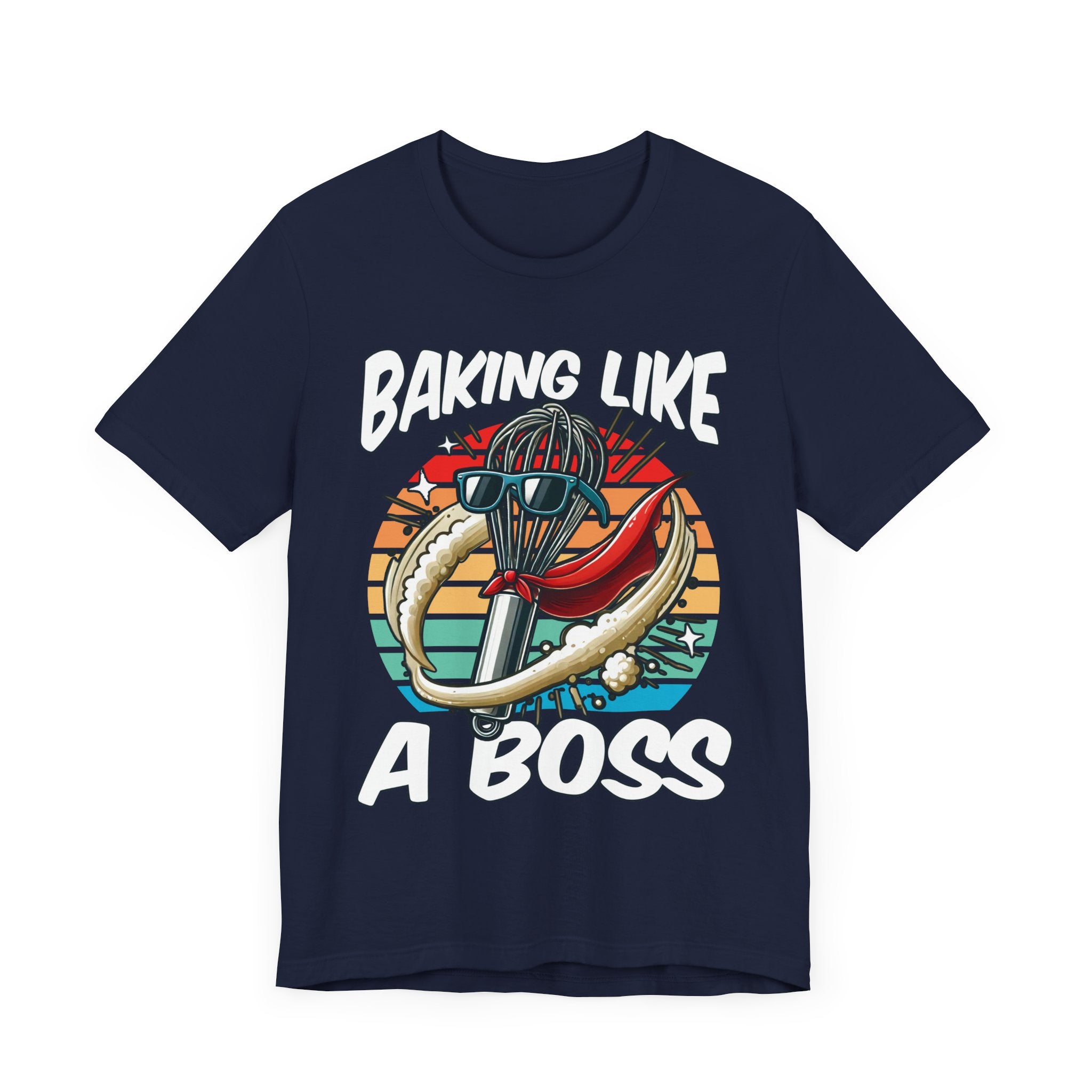 Bake Like a Boss | Whisk with Sunglasses Graphic T-Shirt