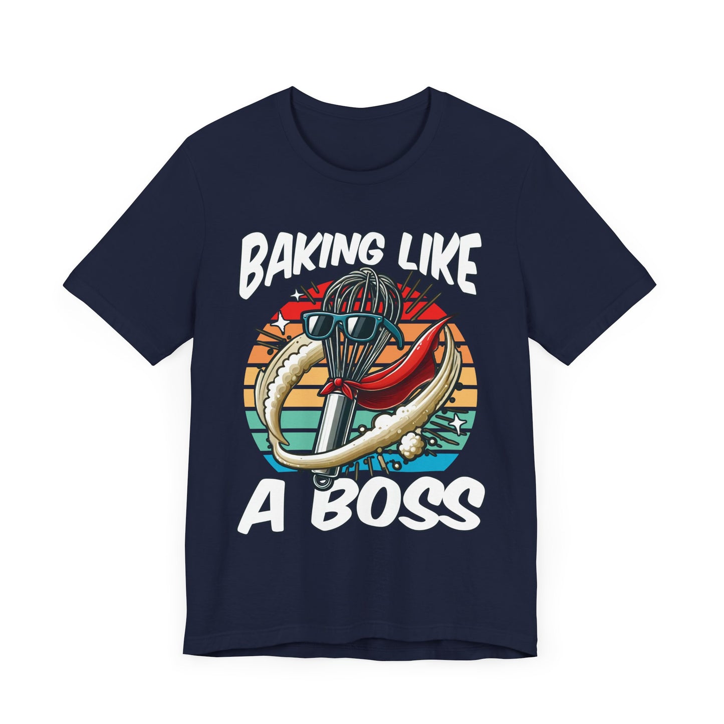 Bake Like a Boss | Whisk with Sunglasses Graphic T-Shirt