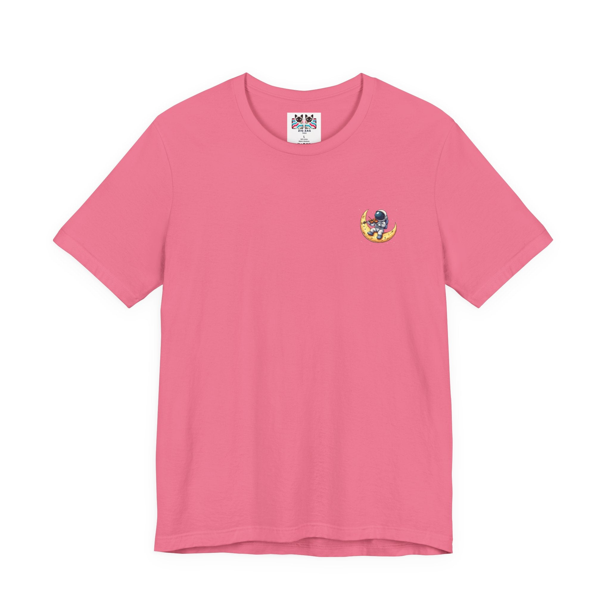 Zero Gravity Infinite Melody T-Shirt – Astronaut Violinist on Crescent Moon