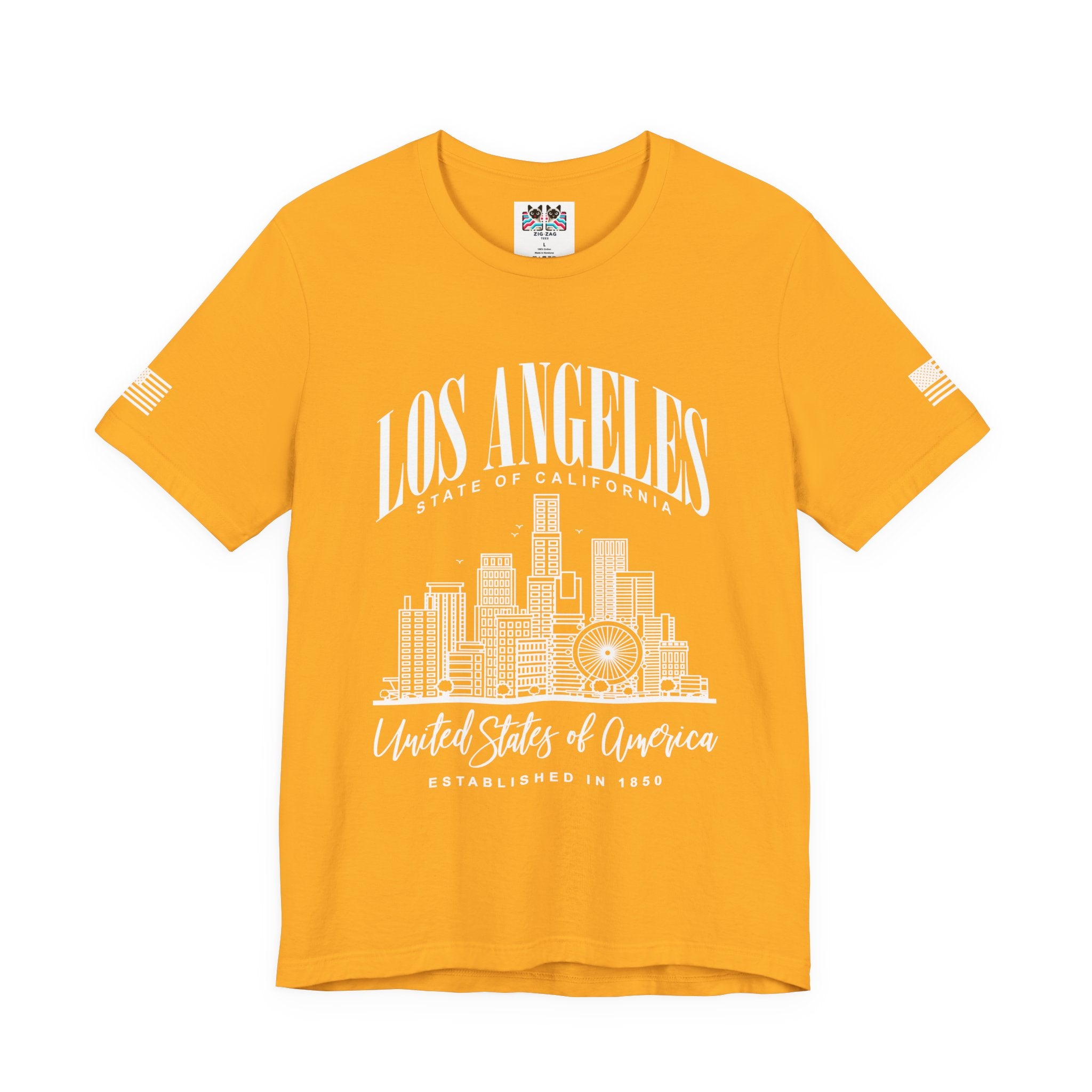 Los Angeles State of California T-Shirt – Skyline United States of America EST 1850 Tee