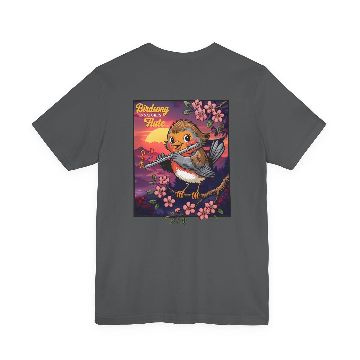 Bird Is Nature’s Flute Sunrise Music T-Shirt