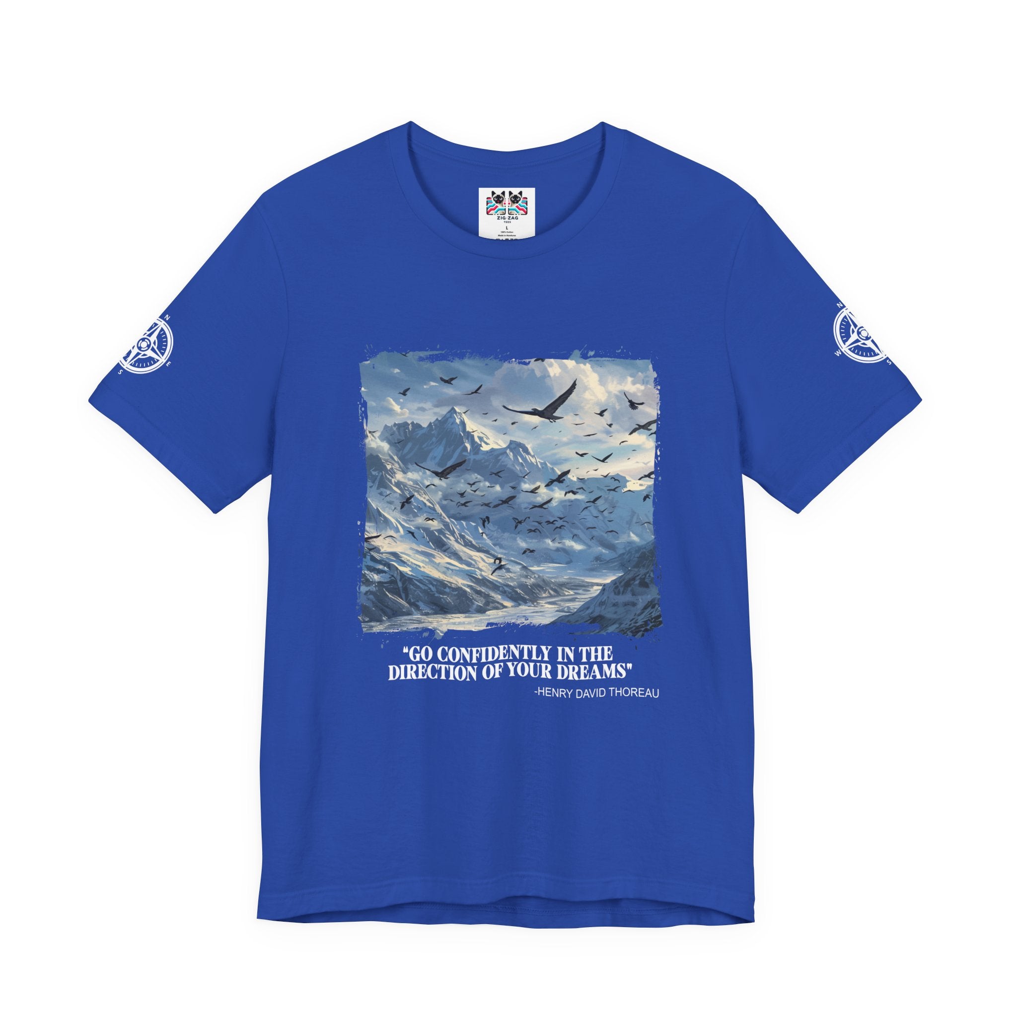 Go Confidently in the Direction of Your Dreams T-Shirt – Henry David Thoreau Quote Graphic Tee