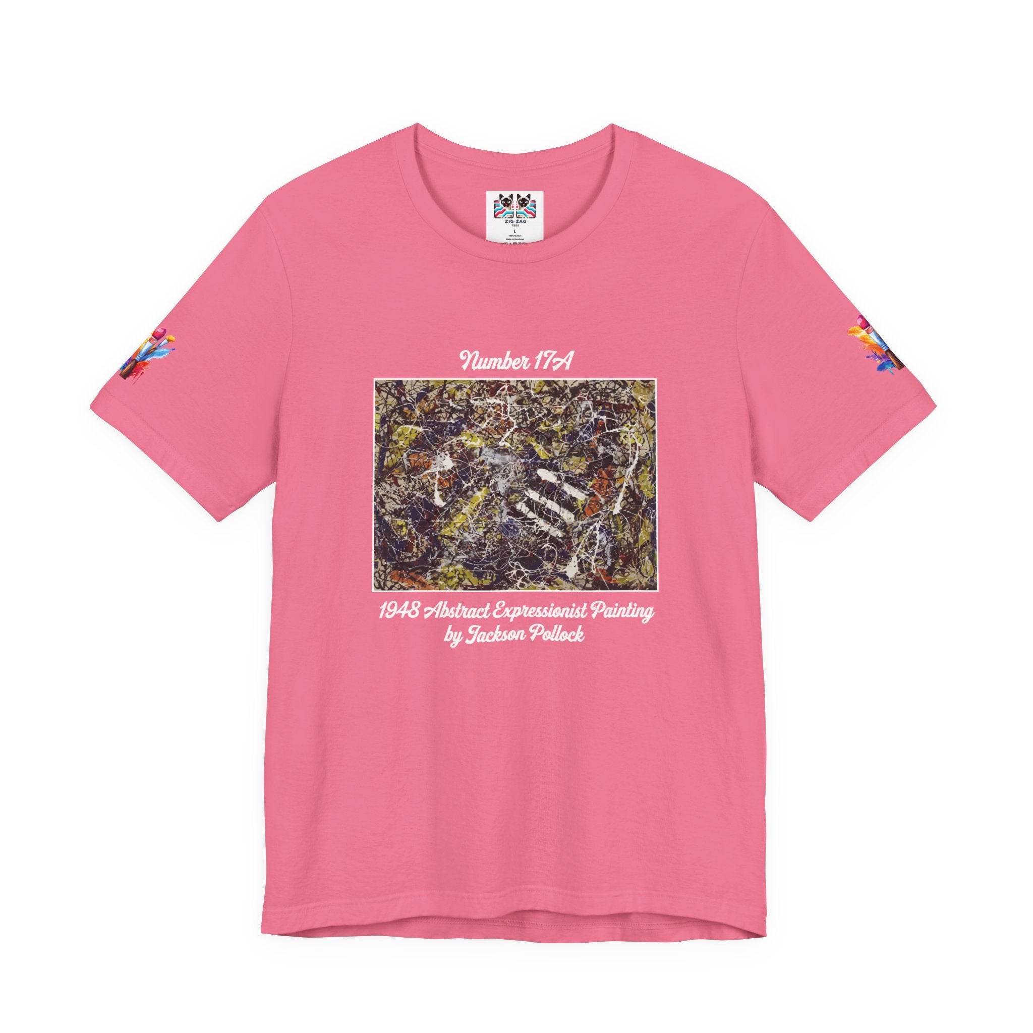 Jackson Pollock Number 17A T-Shirt – 1948 Abstract Expressionist Drip Painting Art Tee