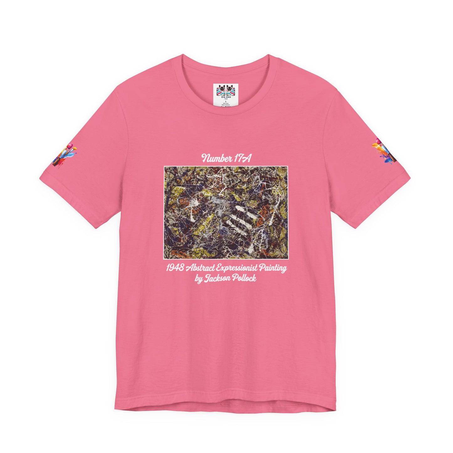 Jackson Pollock Number 17A T-Shirt – 1948 Abstract Expressionist Drip Painting Art Tee