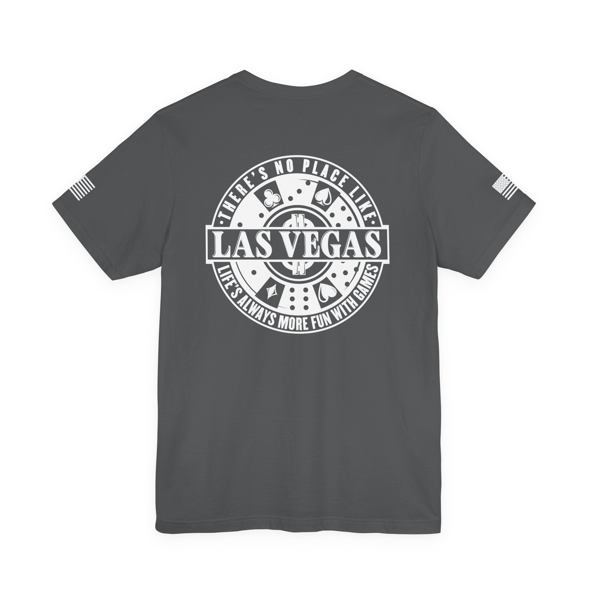 I'm Home Here in Las Vegas Front & Back T-Shirt – Poker Cards Casino Royal Flush Tee