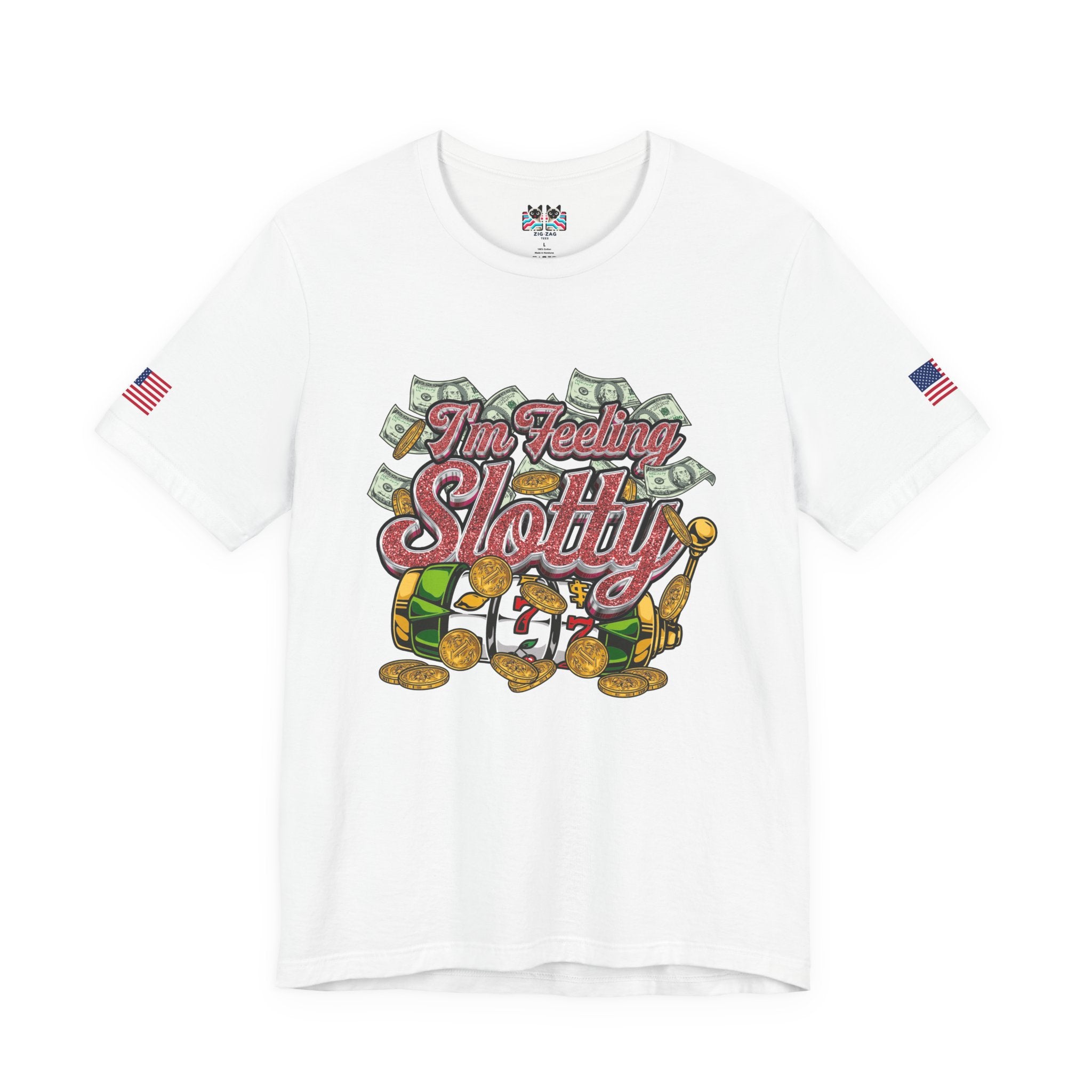 I'm Feeling Slotty Funny Casino Shirt – Vegas Girls Trip Slot Machine Tee