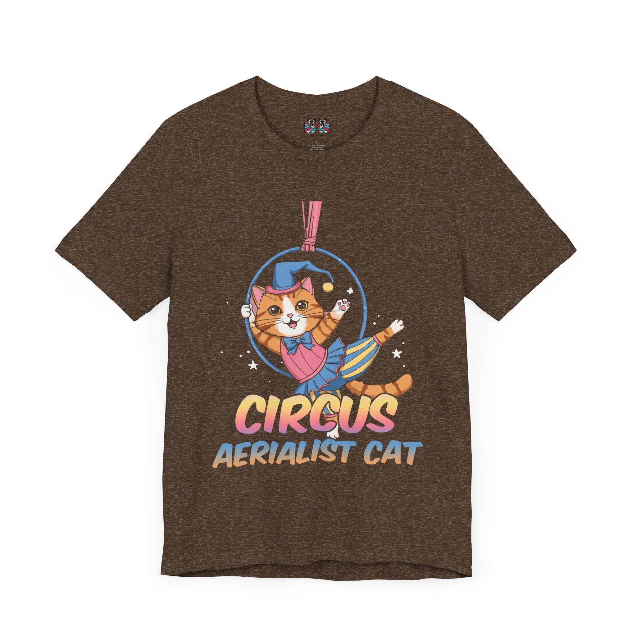 Circus Aerialist Cat - Cute and Funny Performer T-Shirt
