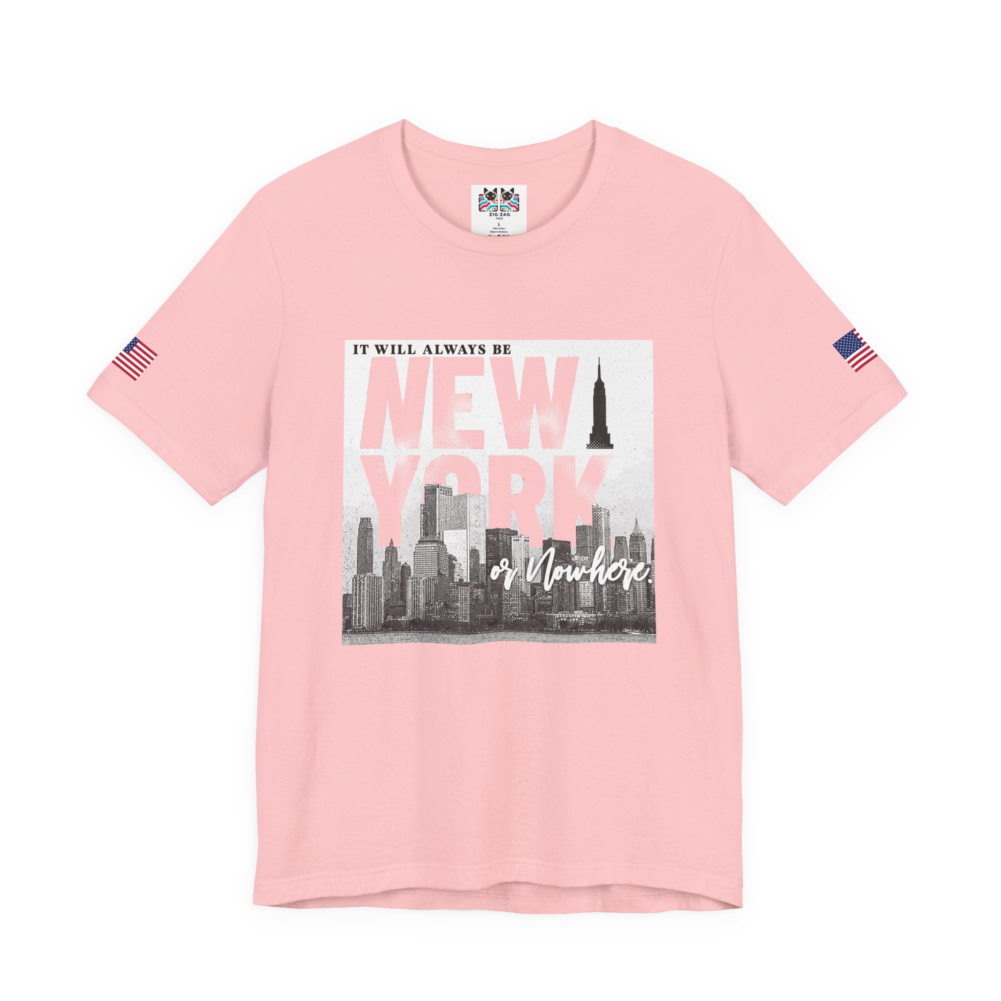 It Will Always Be New York T-Shirt - NYC Skyline Purple Typography Design