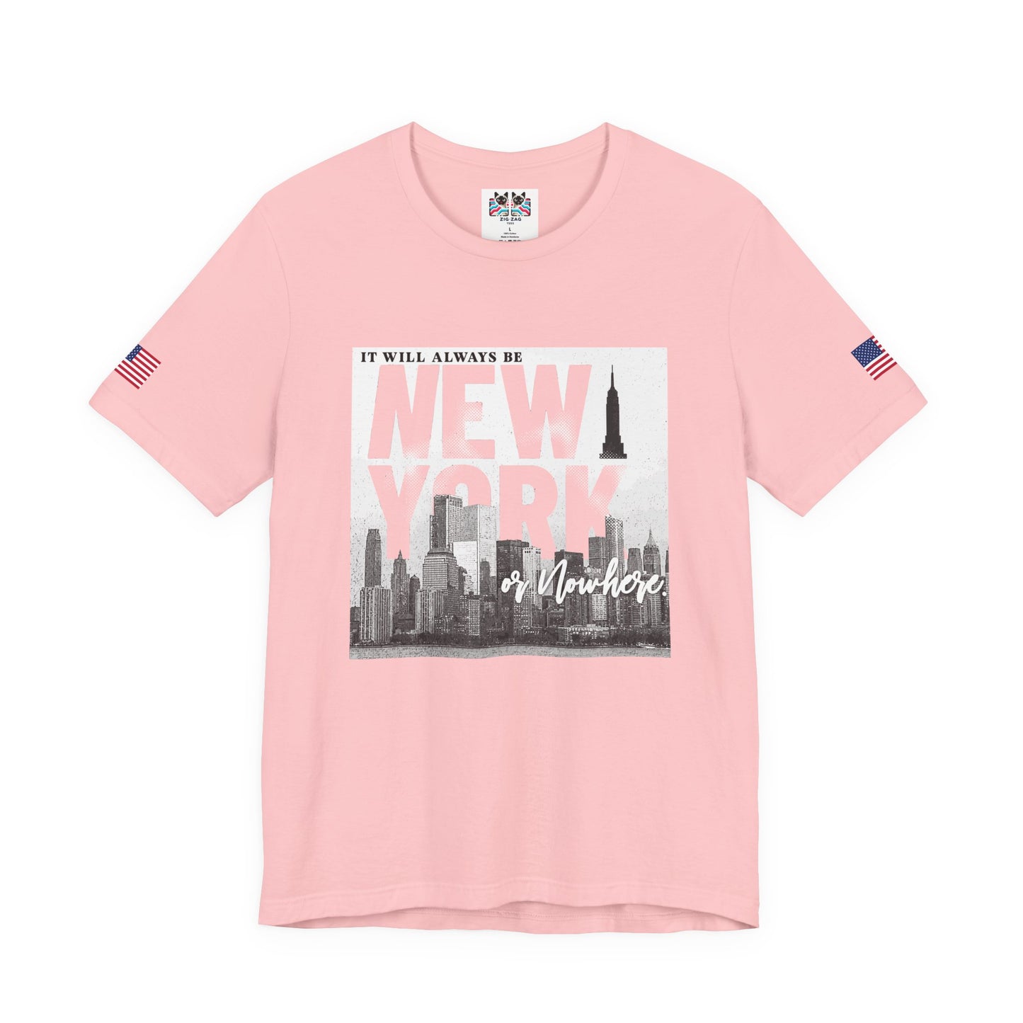 It Will Always Be New York T-Shirt - NYC Skyline Purple Typography Design