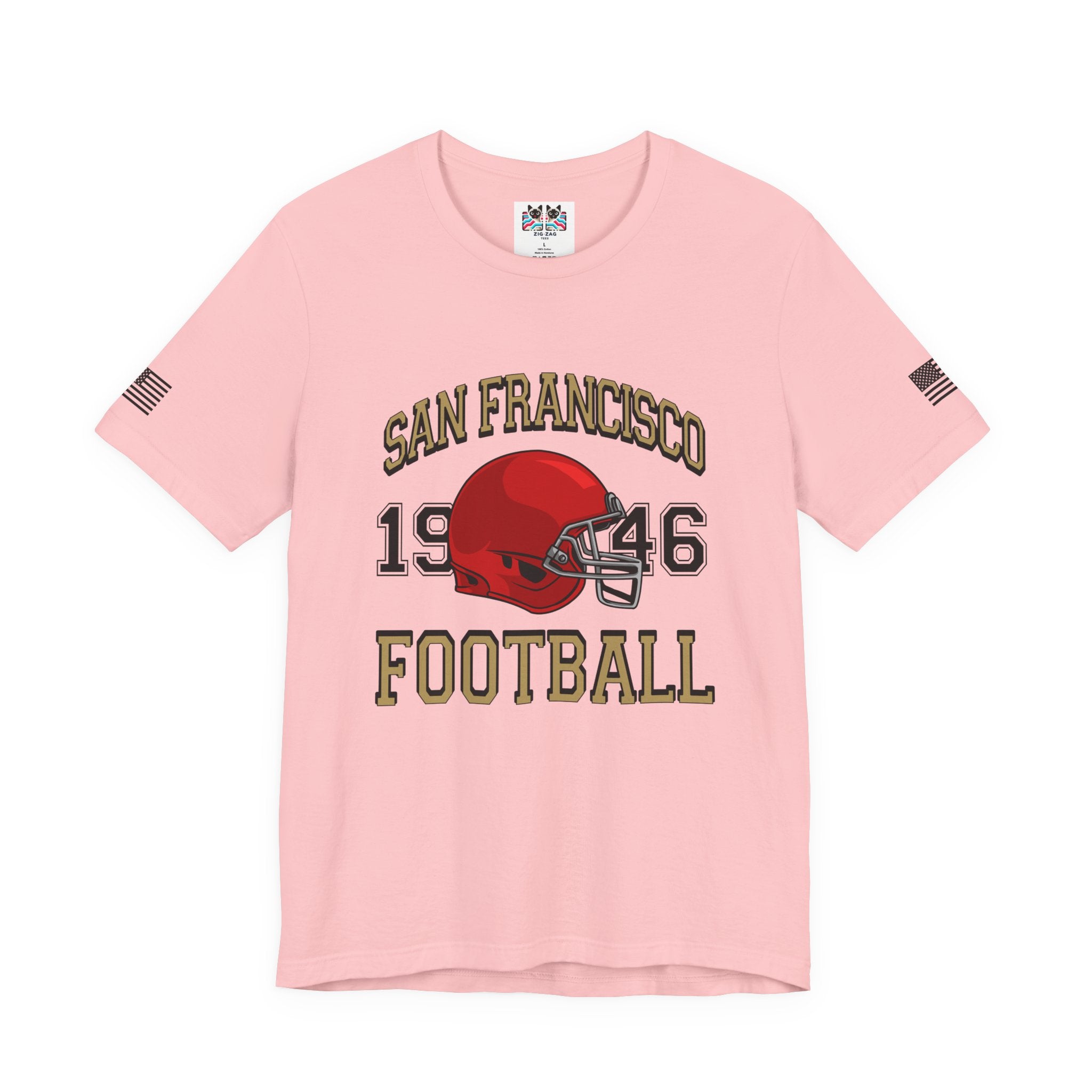 San Francisco Football T-Shirt, EST 1946 Collegiate Helmet Tee, SF Bay Area Football Fan Shirt, Retro Football Gift, Unisex
