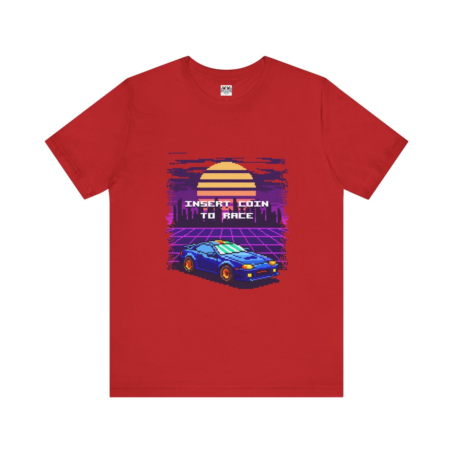 Retro Racing Arcade Pixel Gamer Insert Coin 80s Style T-Shirt
