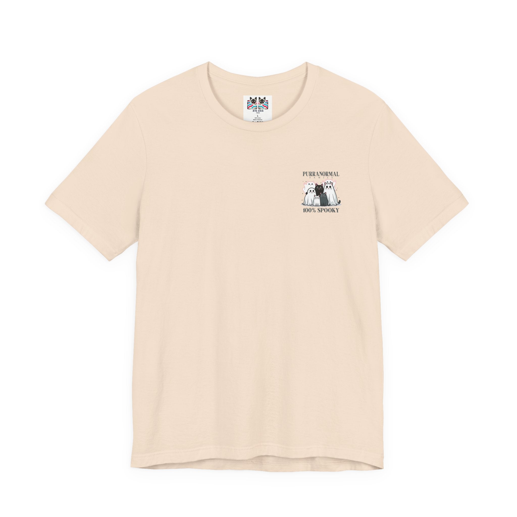 The Purranormal Family T-Shirt – Real and Ghost Cats Spooky Graphic