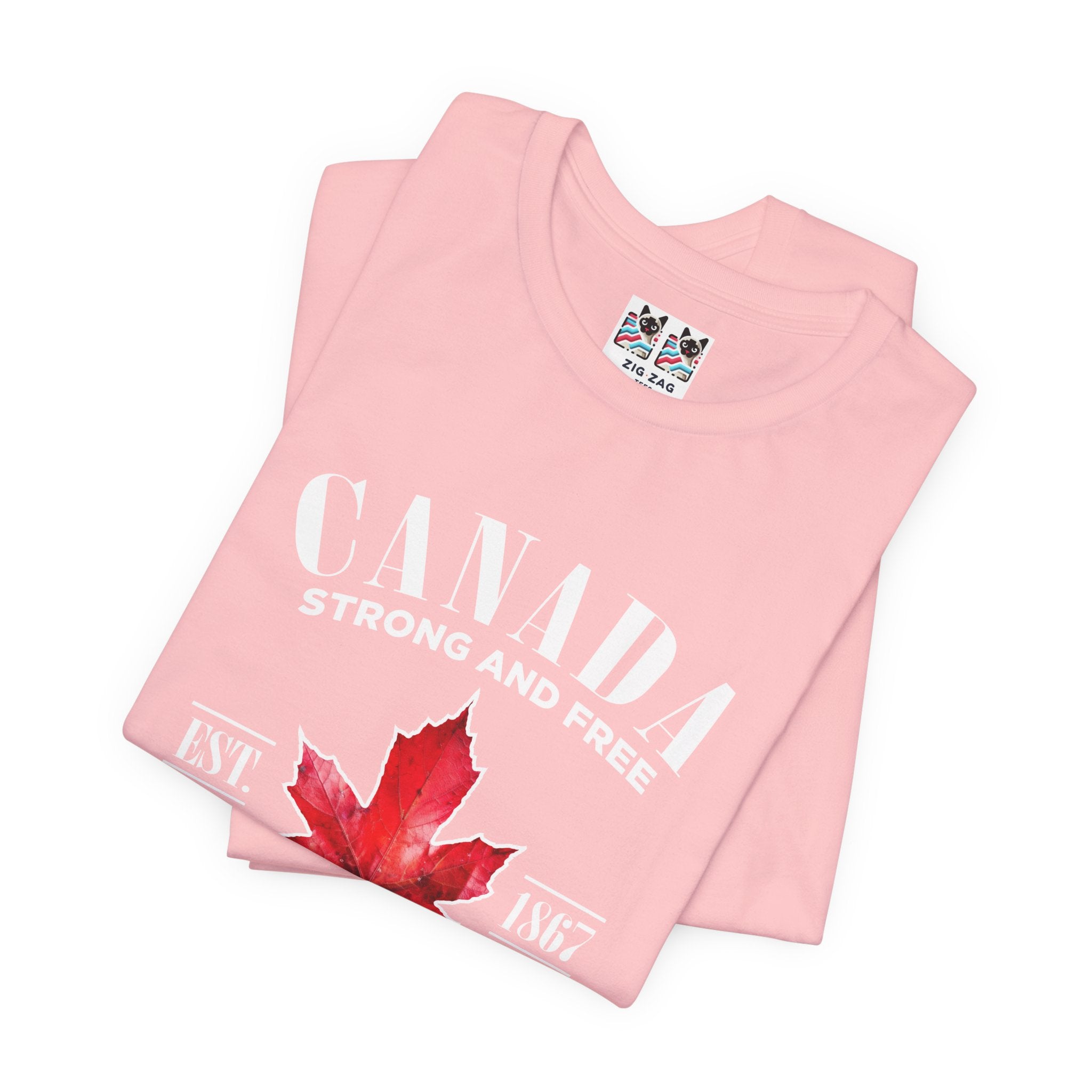 Custom T-Shirt - Canada Strong and Free True Maple Heritage T-Shirt