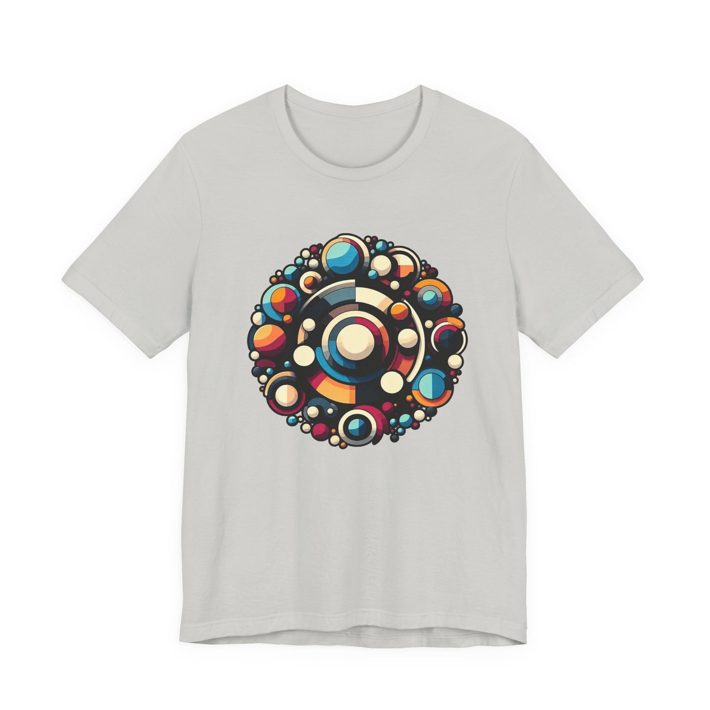 Circular Harmony – Colorful Circles Pattern Graphic T-Shirt
