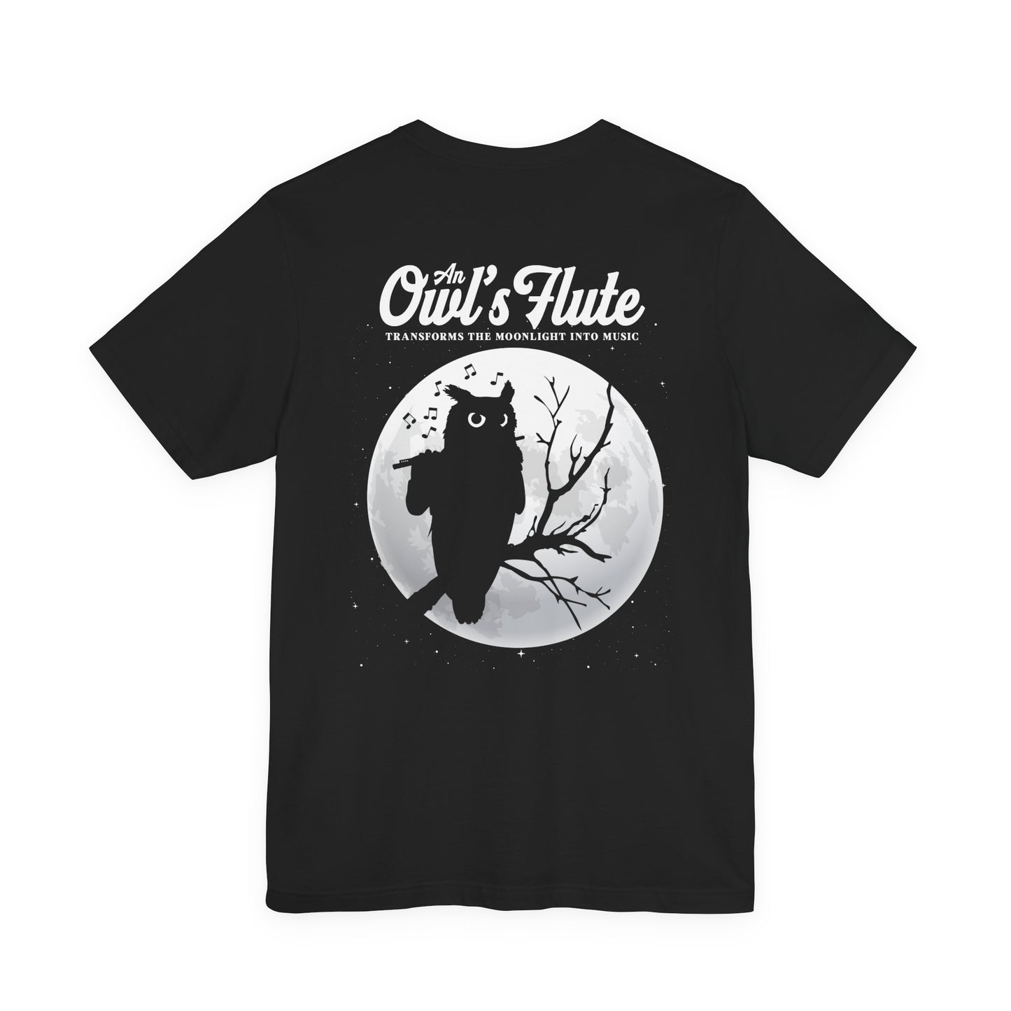 Owl Flute Midnight Melody Moonlight Music T-Shirt