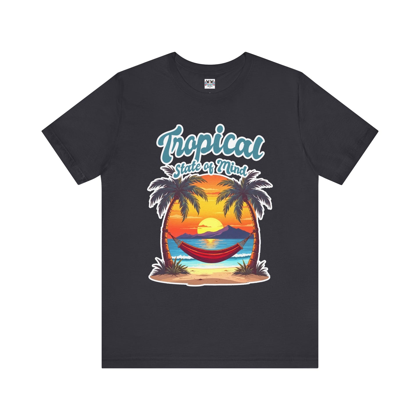 Tropical State of Mind Sunset Hammock Beach T-Shirt
